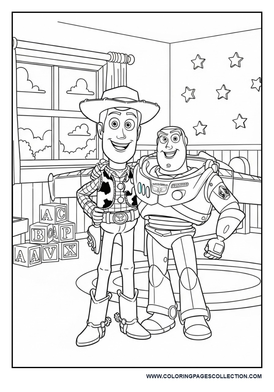 Woody and Buzz Best Friends