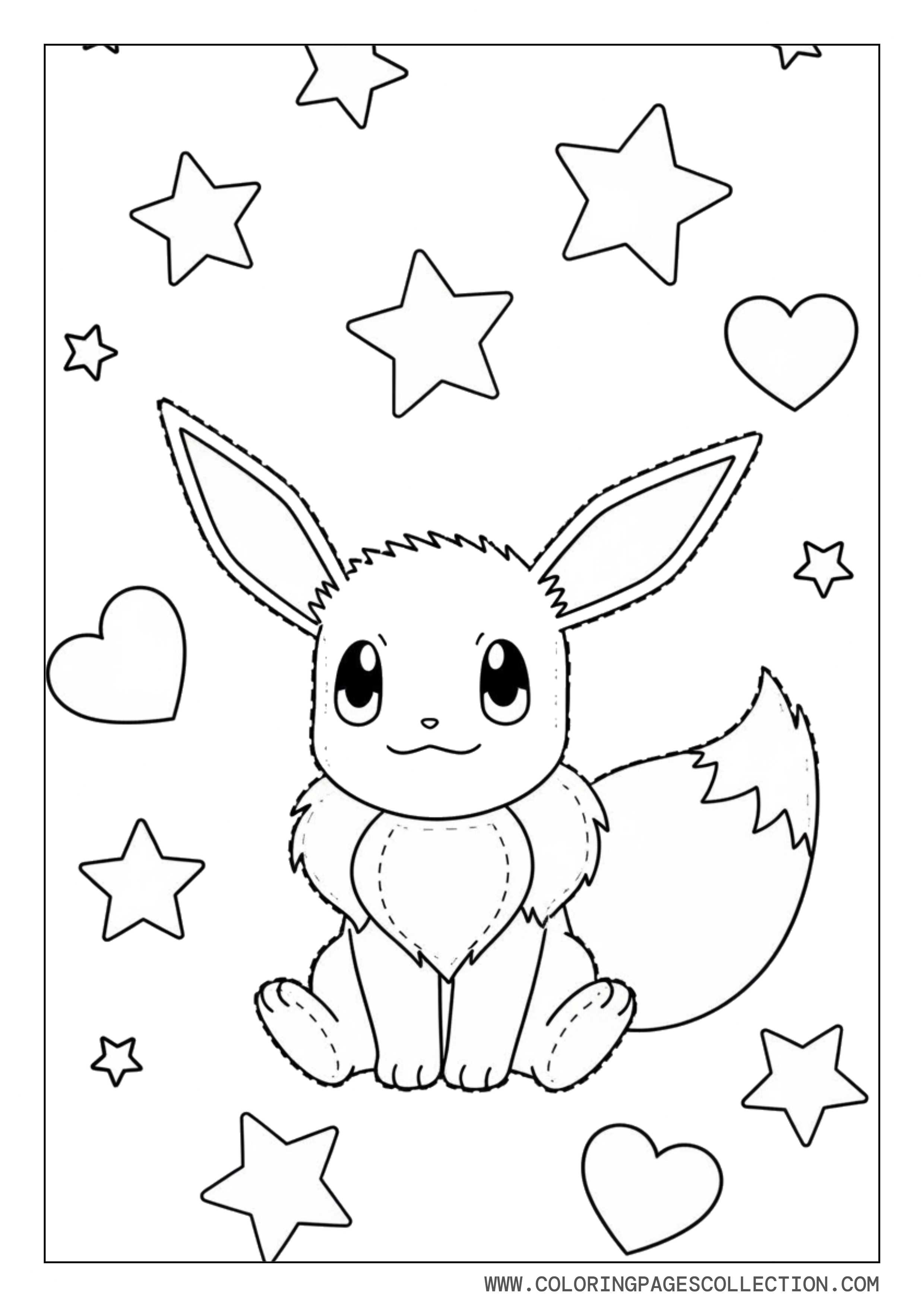 Eevee Trace and Color Activity Page