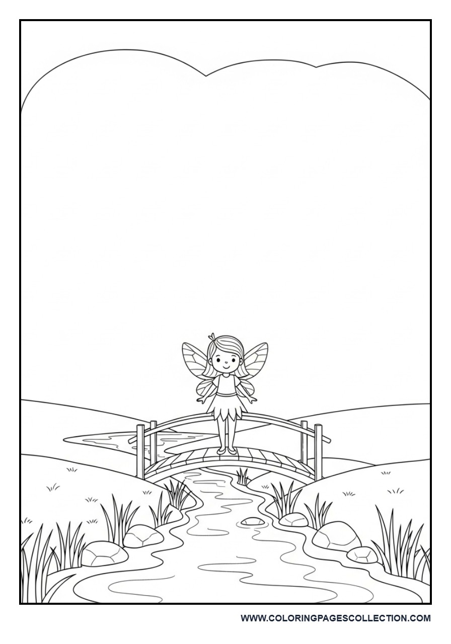 Fairy Bridge Over Stream