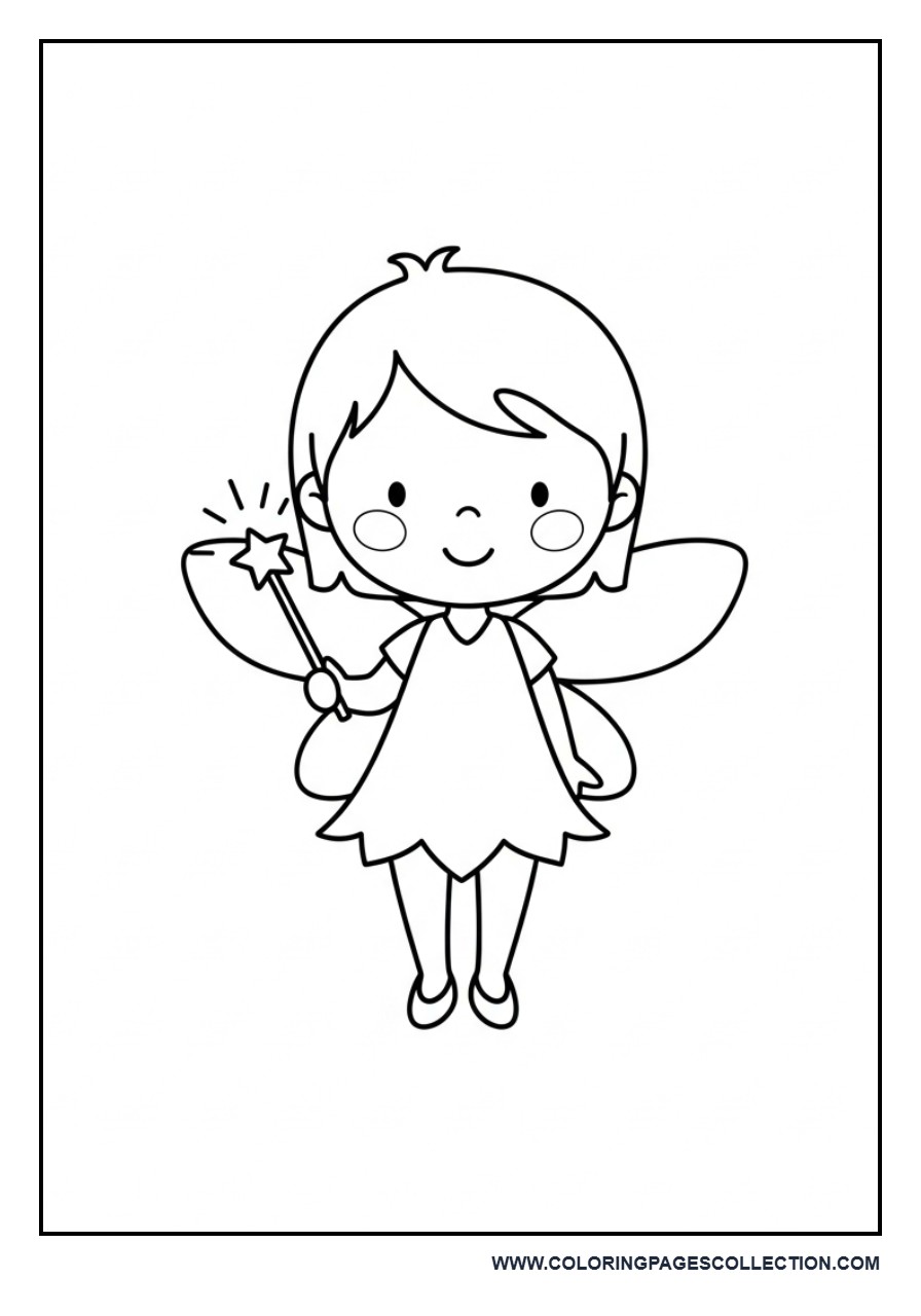 Fairy Holding Magic Wand