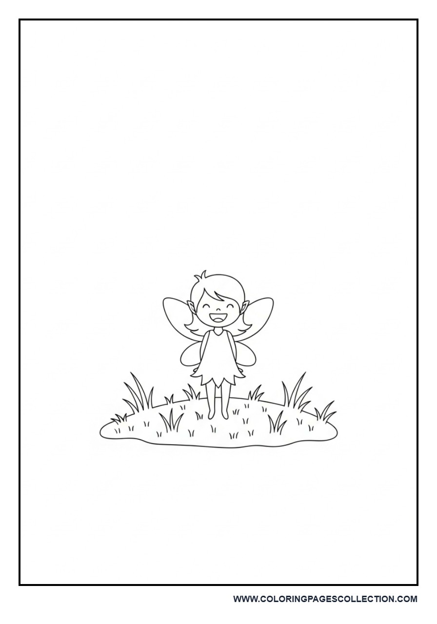 Fairy on Grass Field