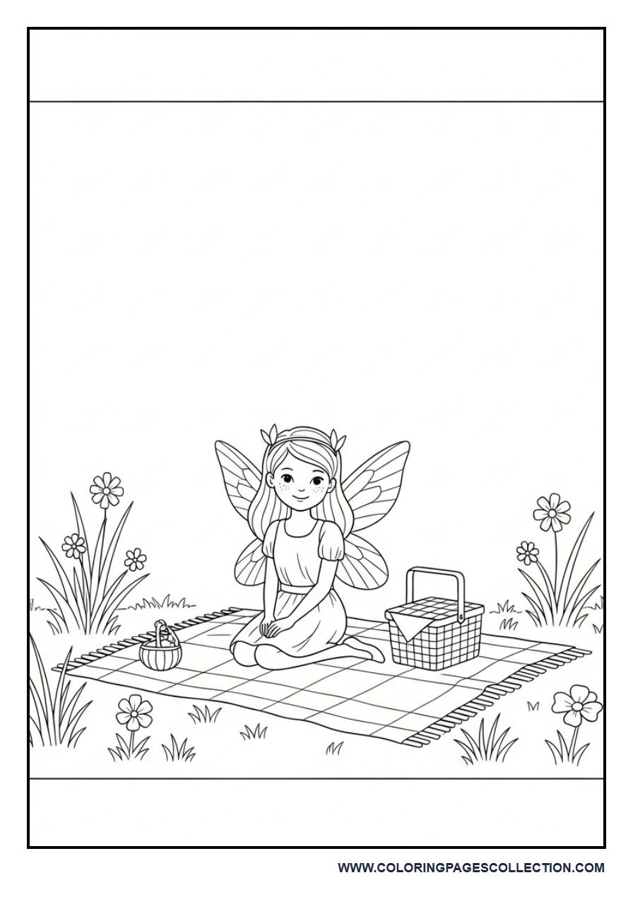 Fairy Picnic in Garden