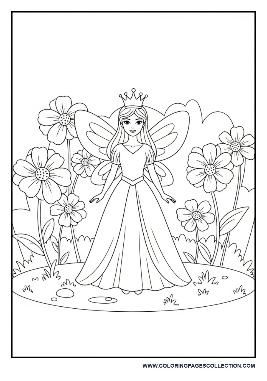 Fairy Princess in Garden