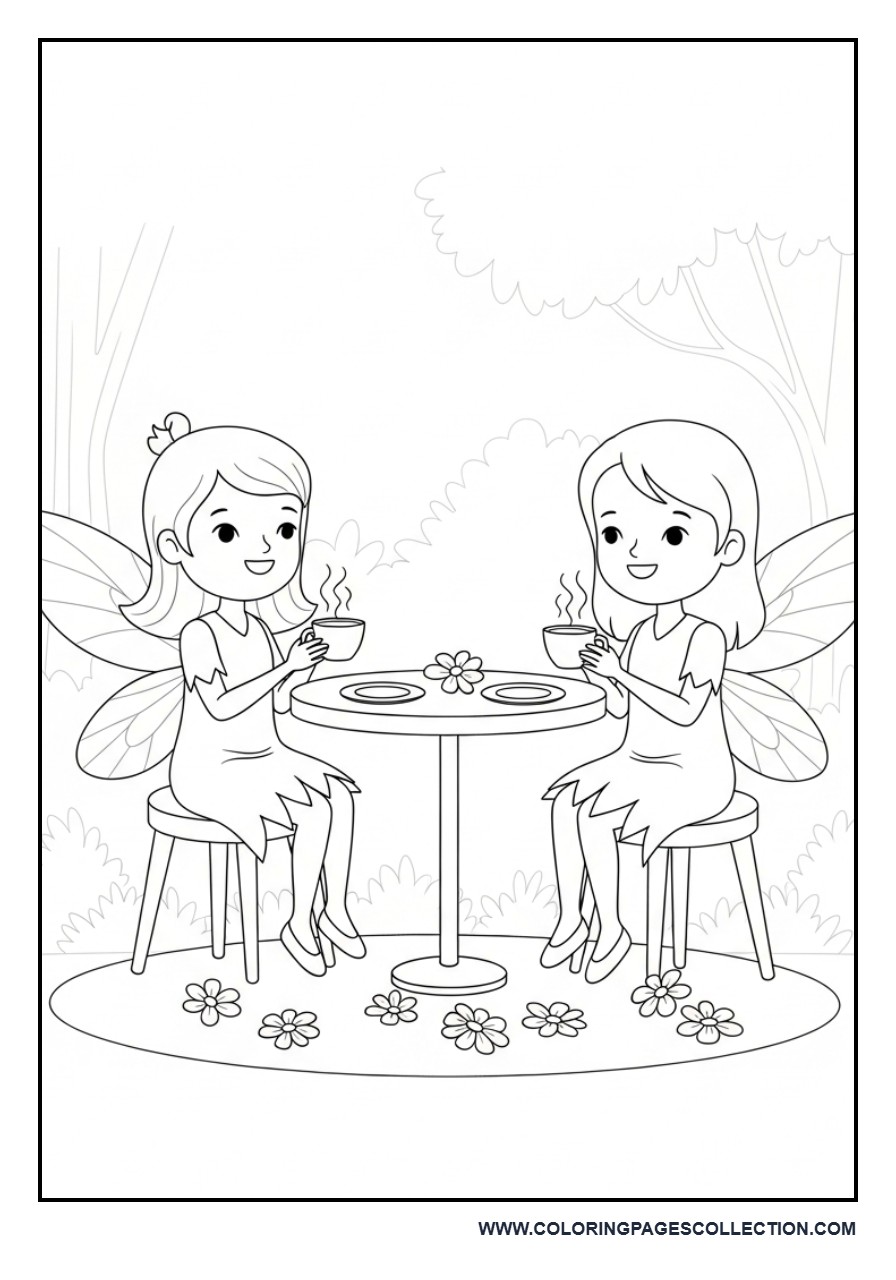 Fairy Tea Party Scene