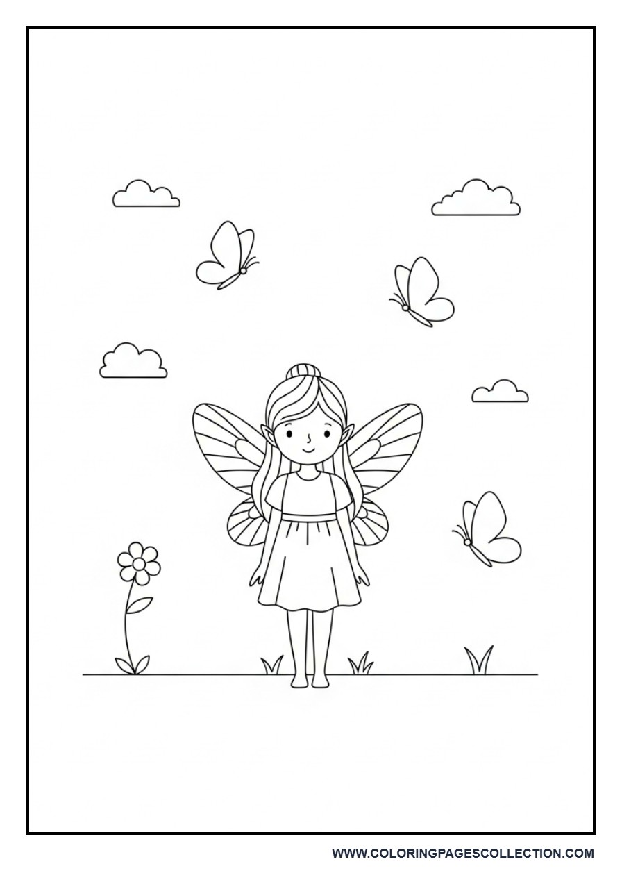 Fairy with Butterflies