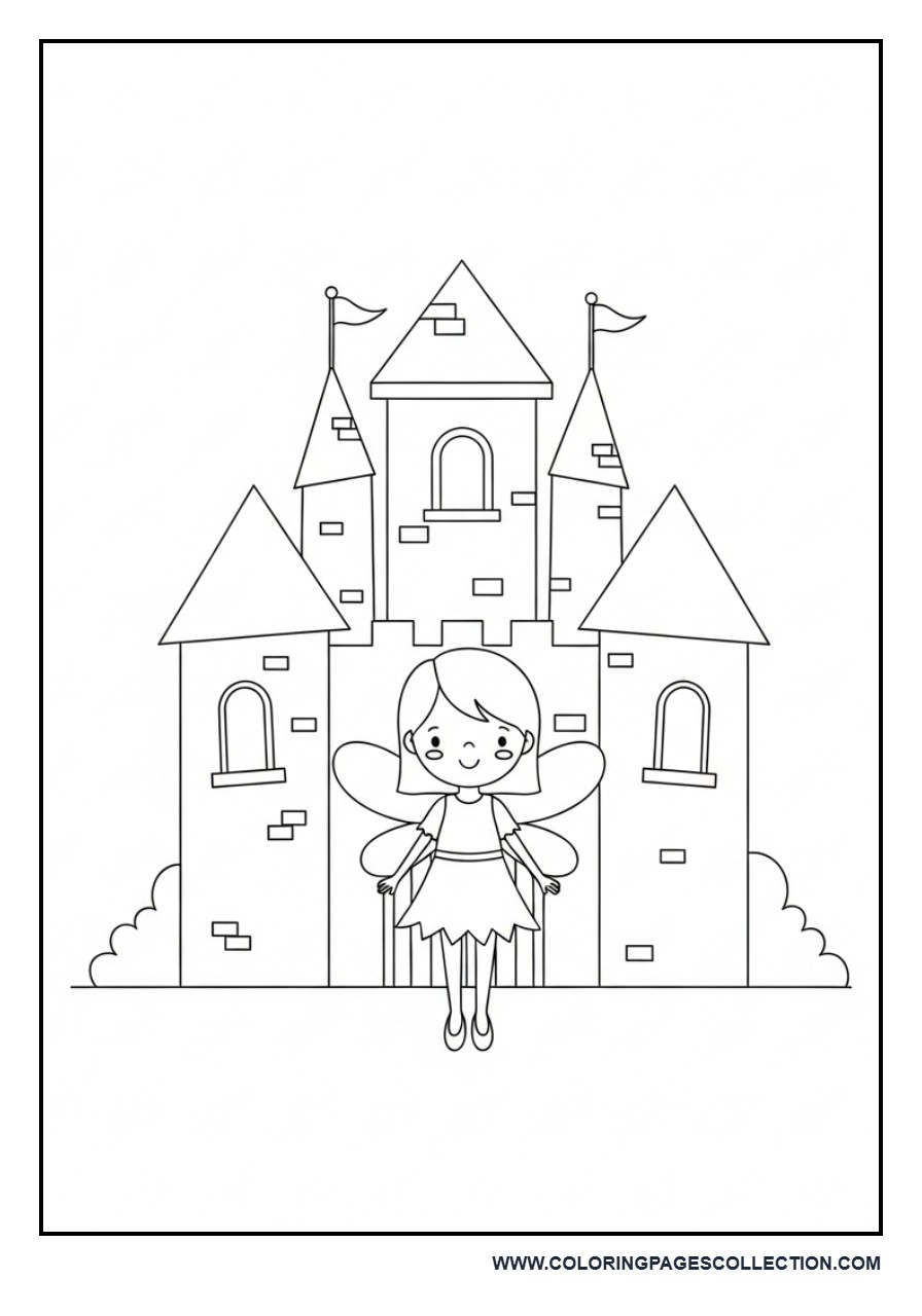 Fairy with Small Castle