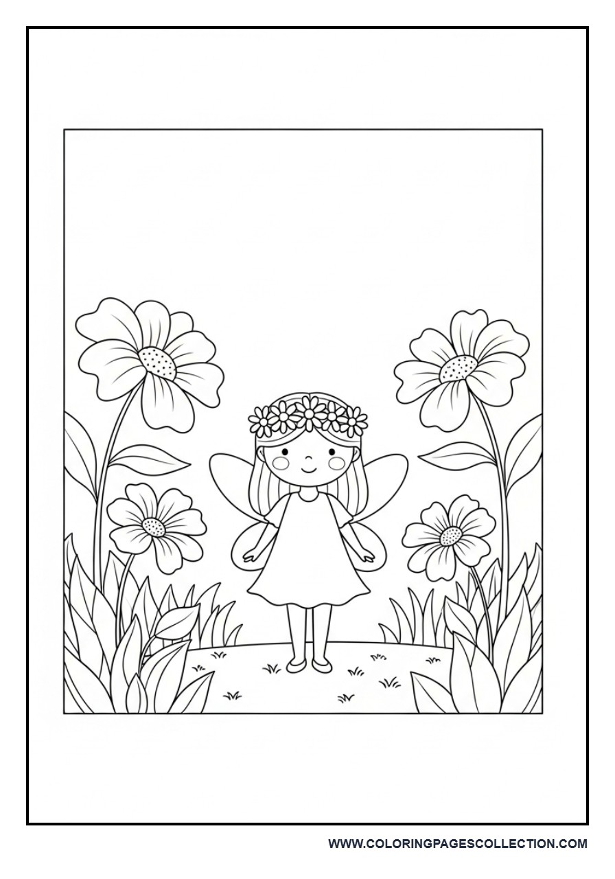 Flower Crown Garden Fairy