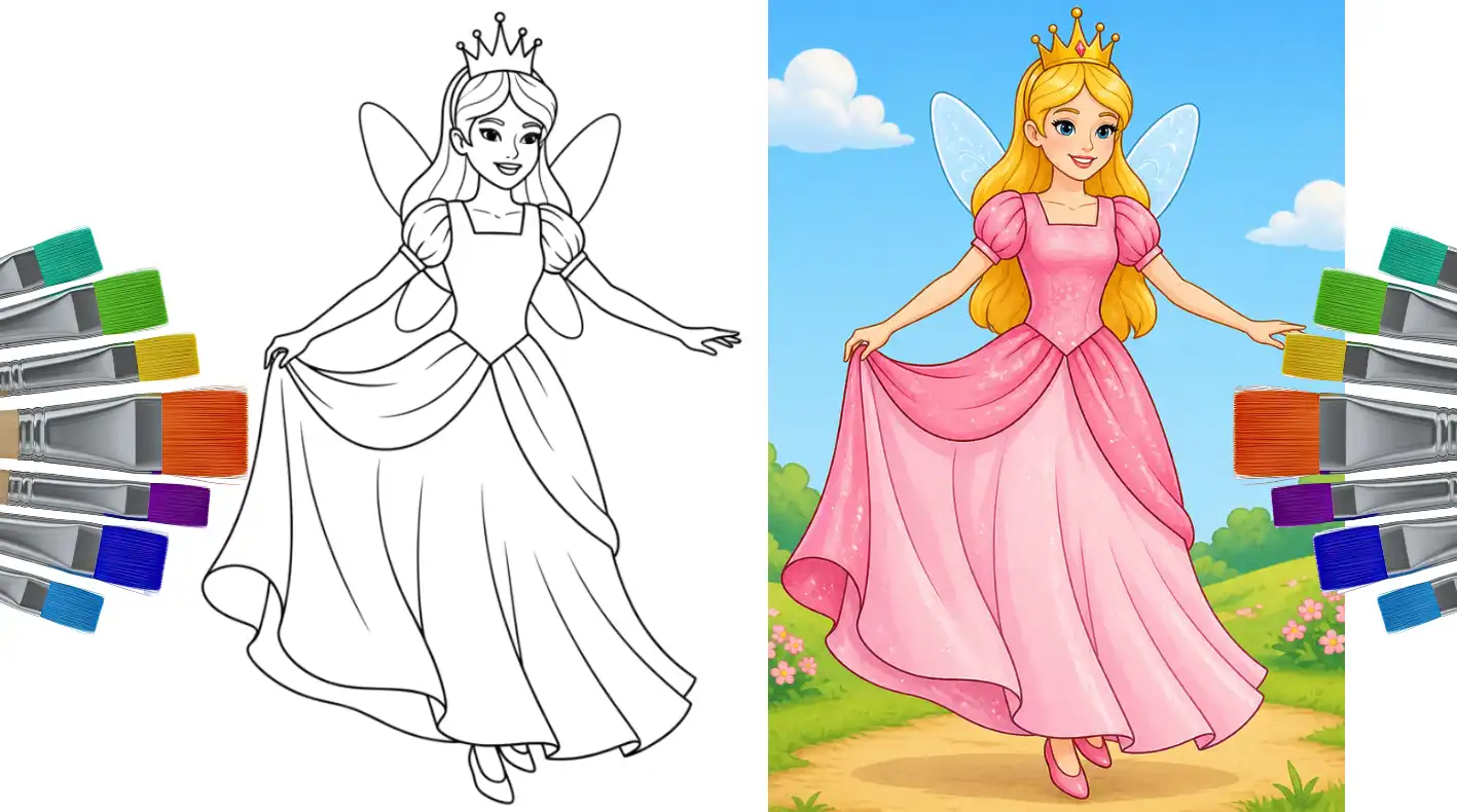 fairy coloring pages