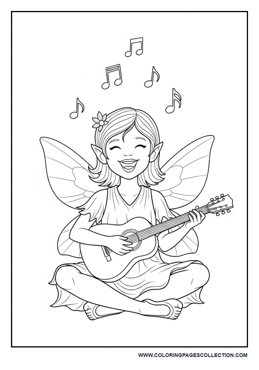 Music Fairy with Guitar