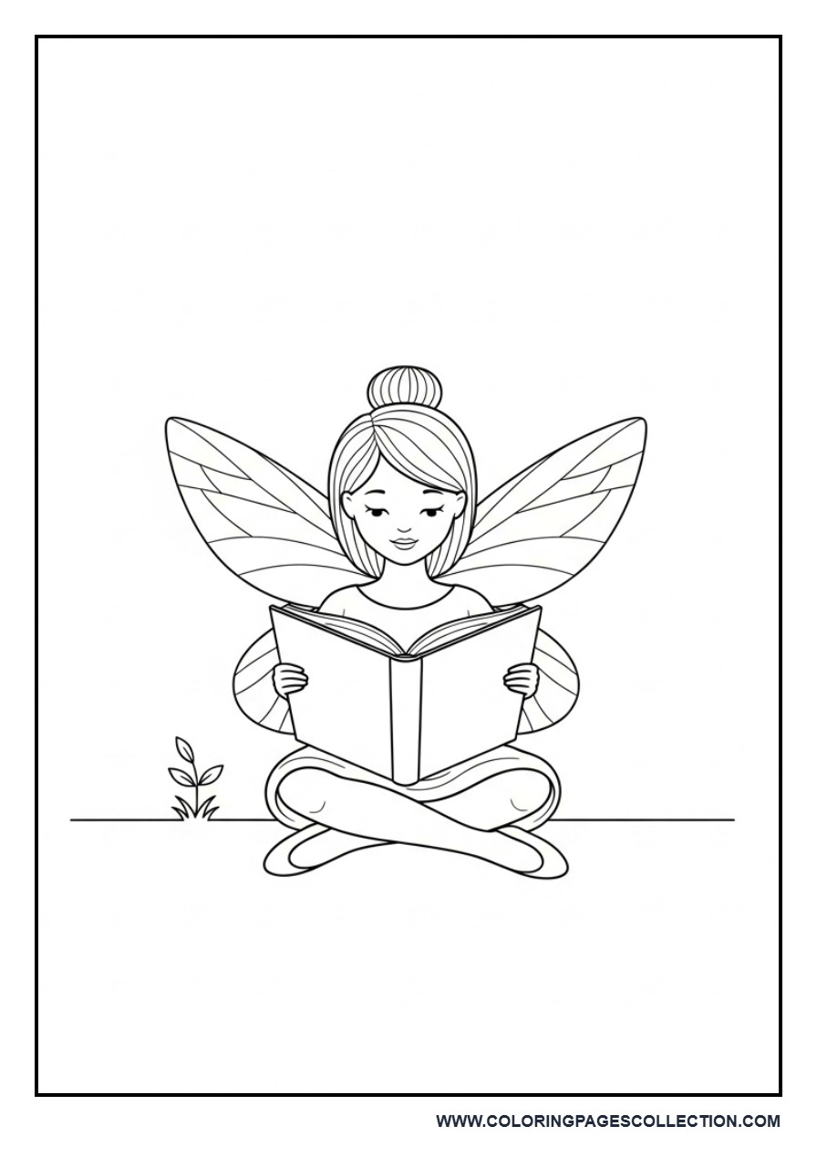 Reading Fairy with Book