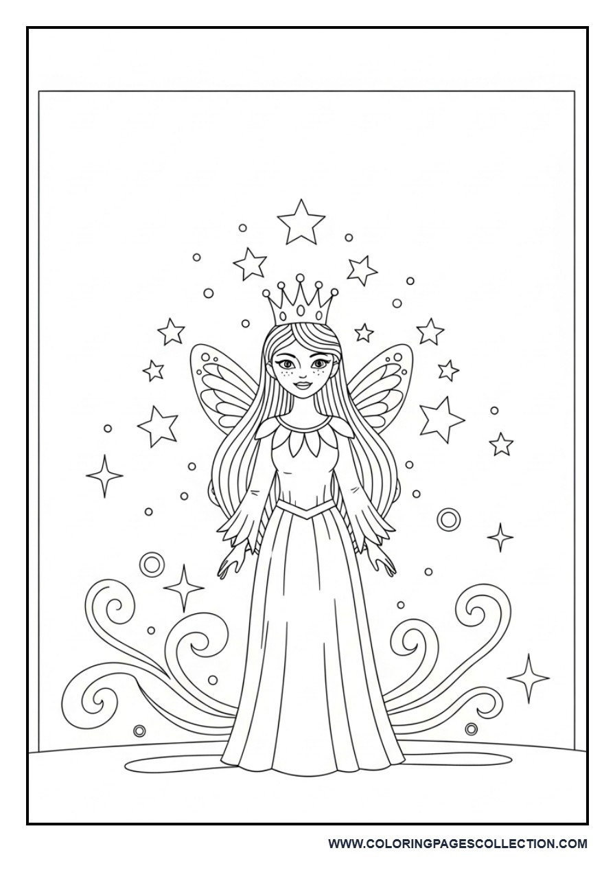 Royal Fairy with Magic Stars