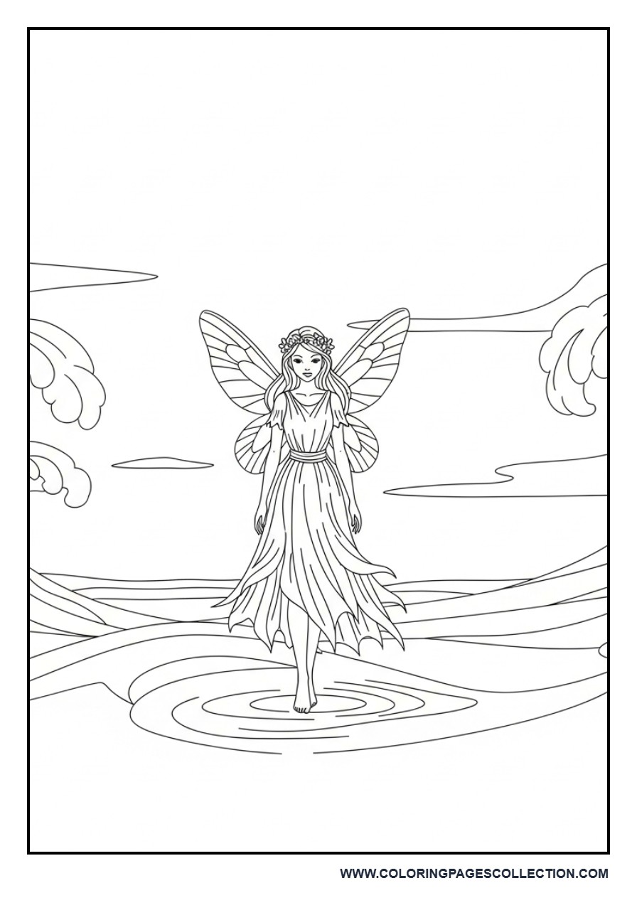 Water Fairy by Waves