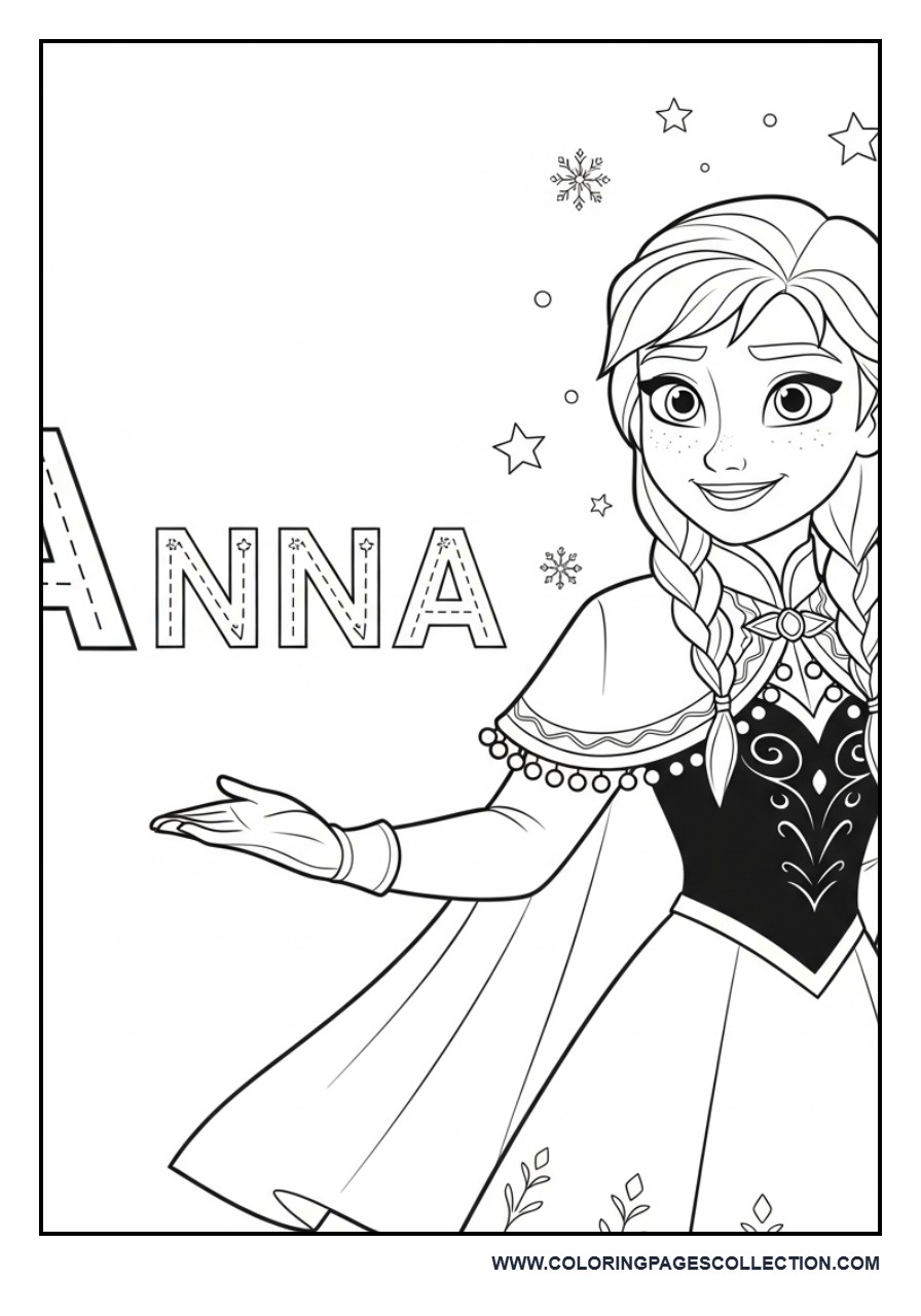 Anna Alphabet Learning Page