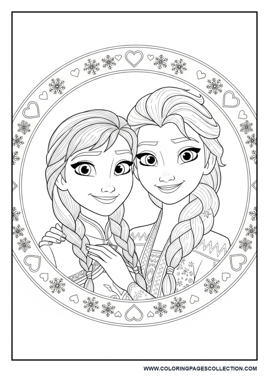 Anna and Elsa Friendship Badge