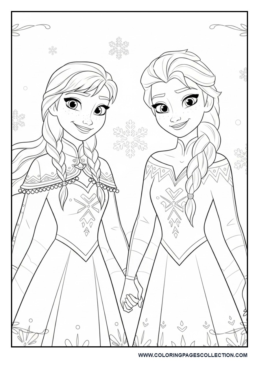 Anna and Elsa Sister Bond Scene