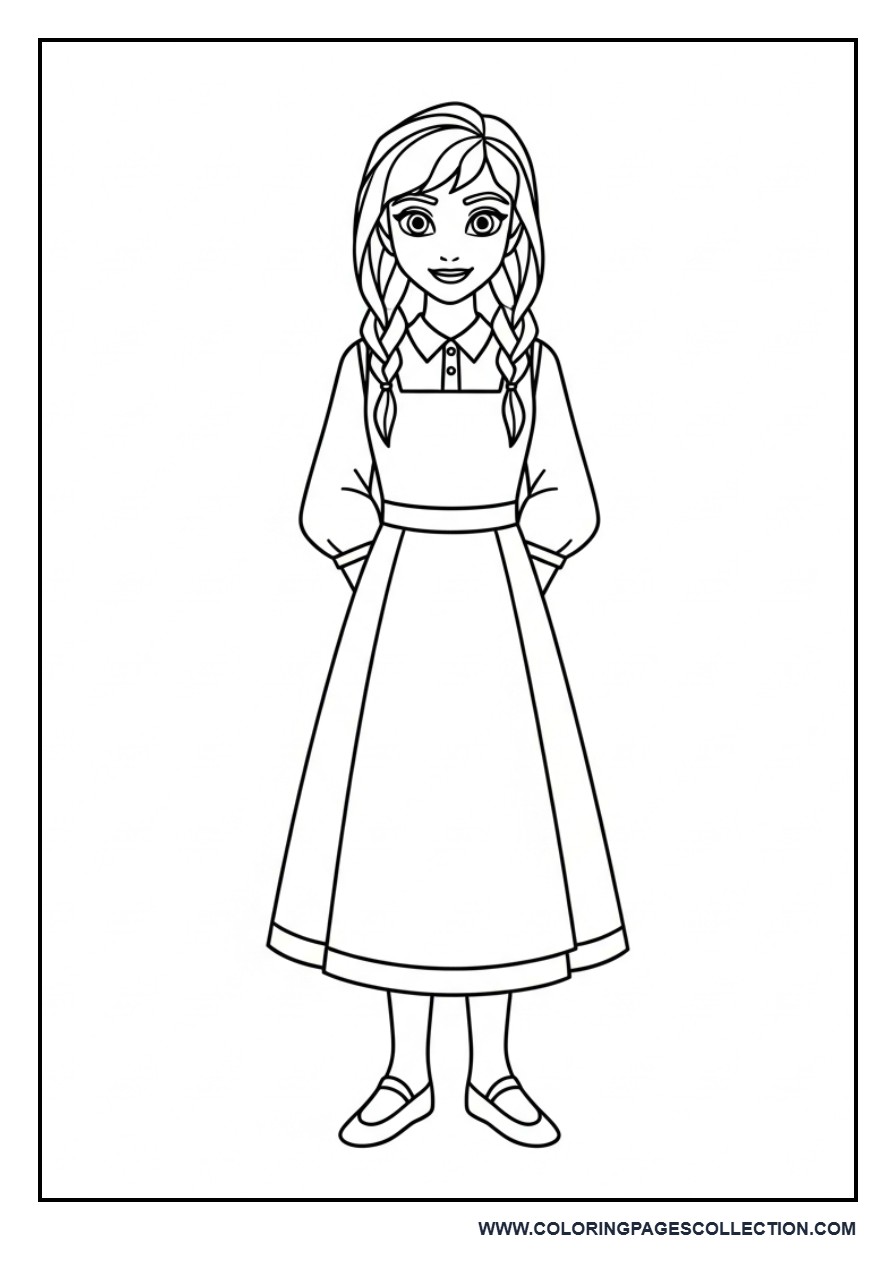 Anna Simple Dress Pose