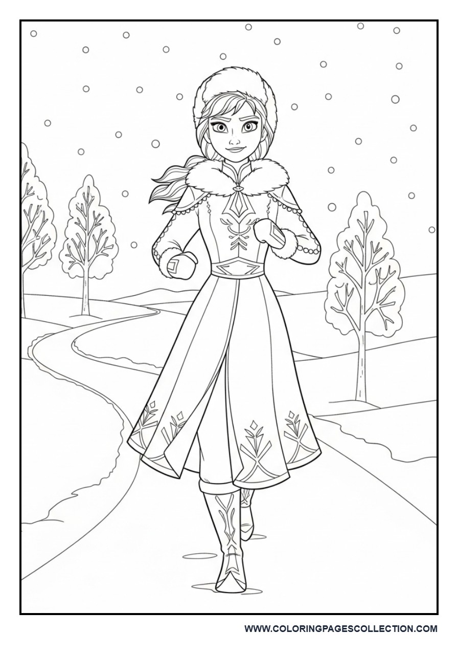 Anna Winter Adventure Scene
