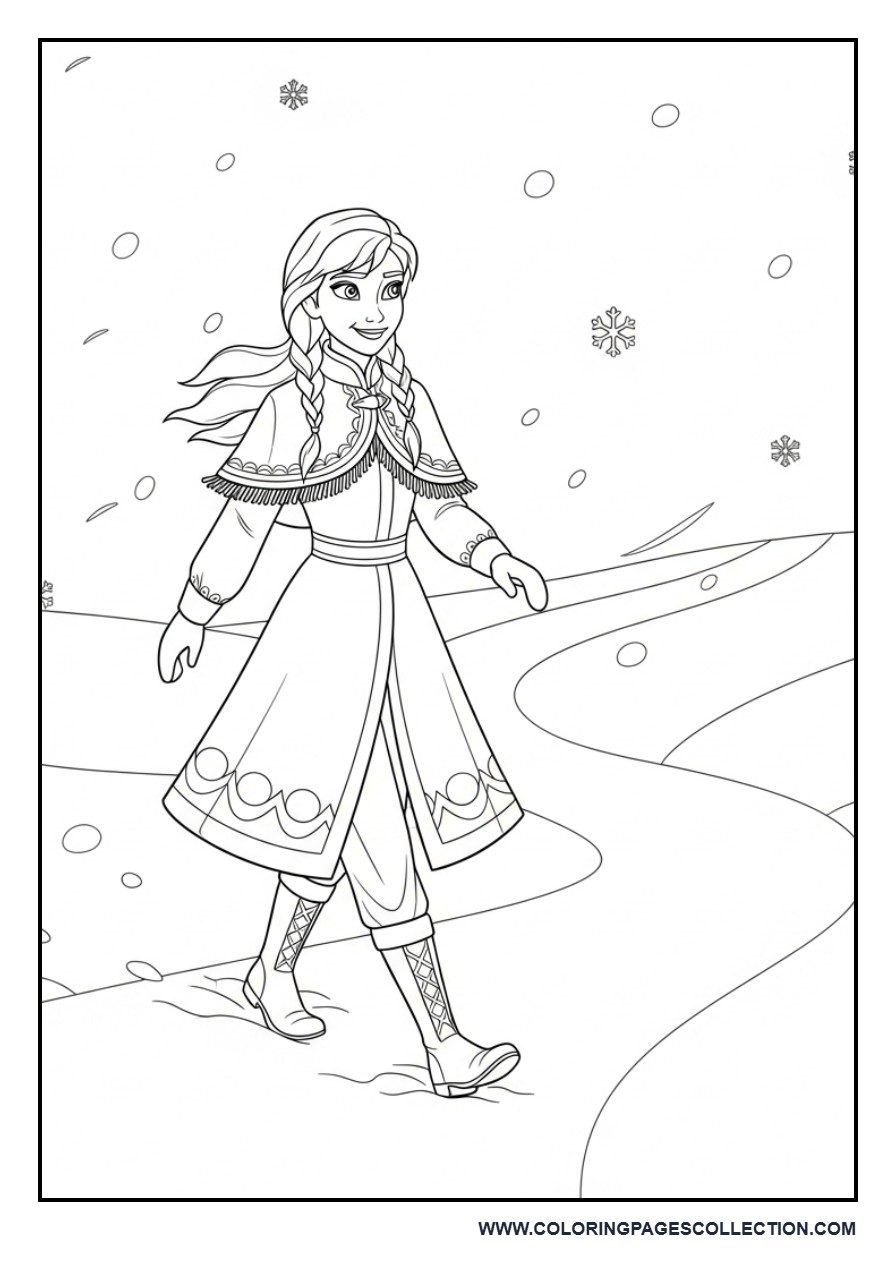 Anna Winter Walk Scene