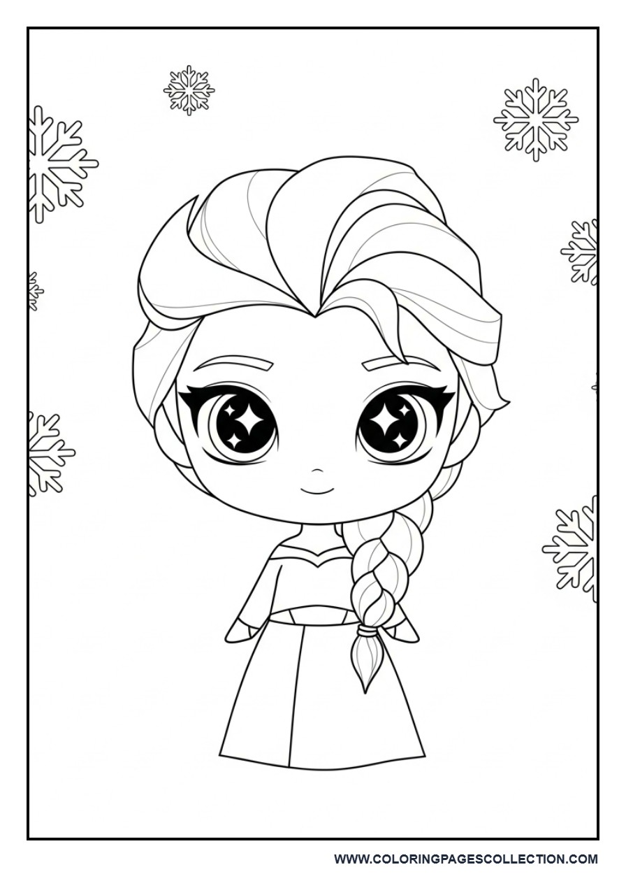 Chibi Elsa Cute Pose