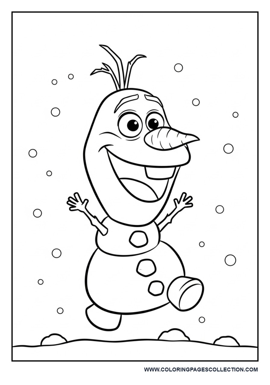 Chibi Olaf Happy Jump