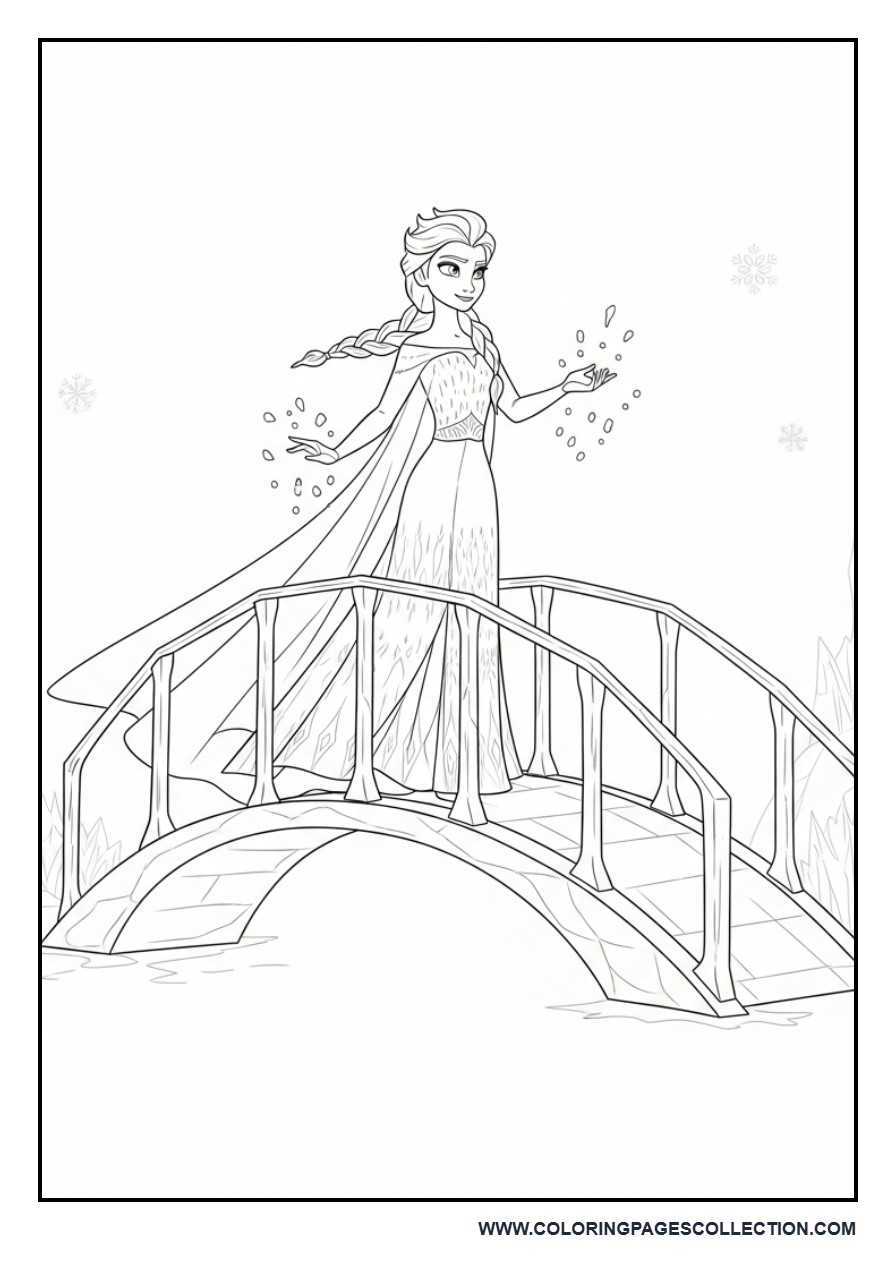Elsa Ice Bridge Scene