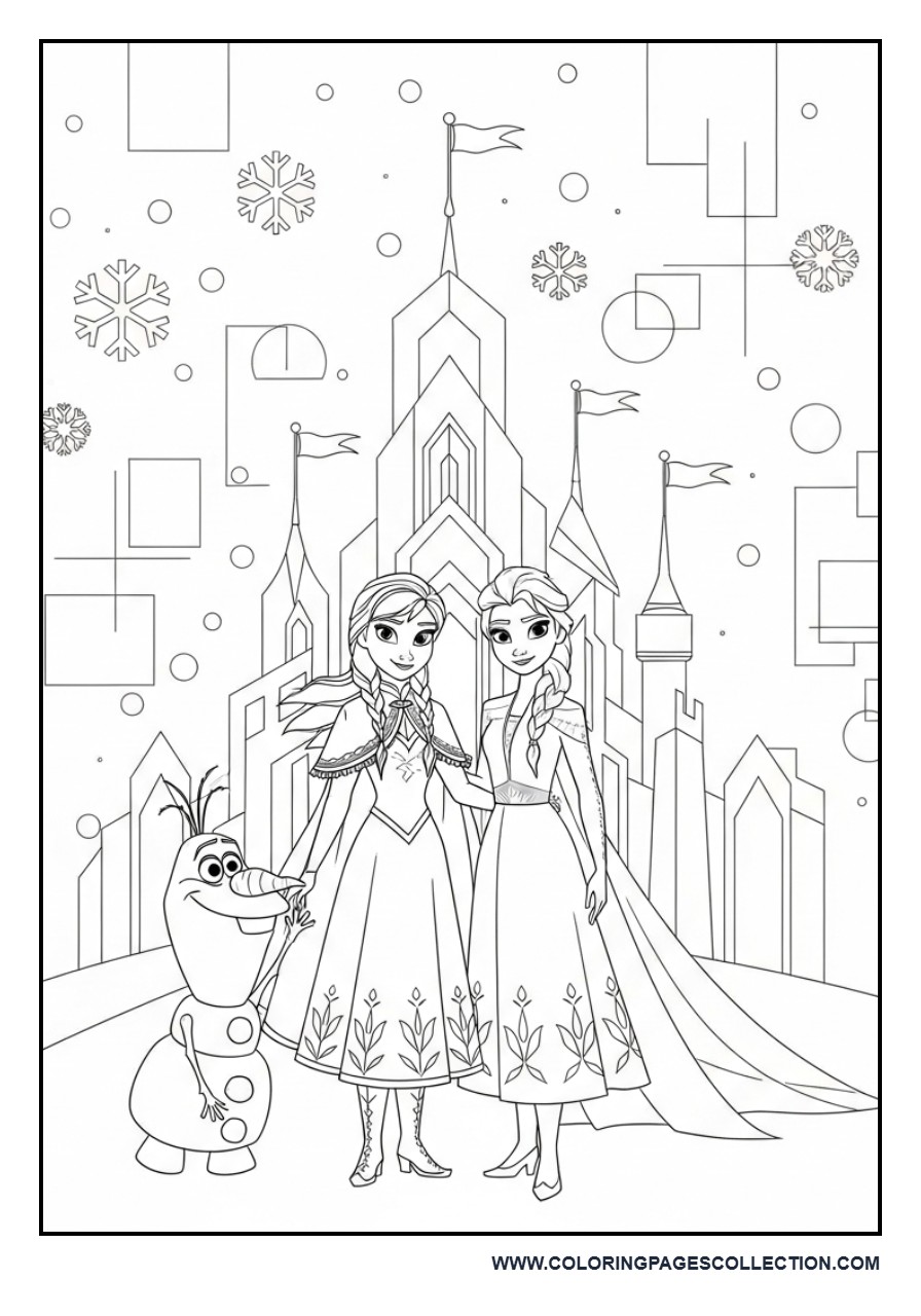 Frozen Castle + Characters Scene