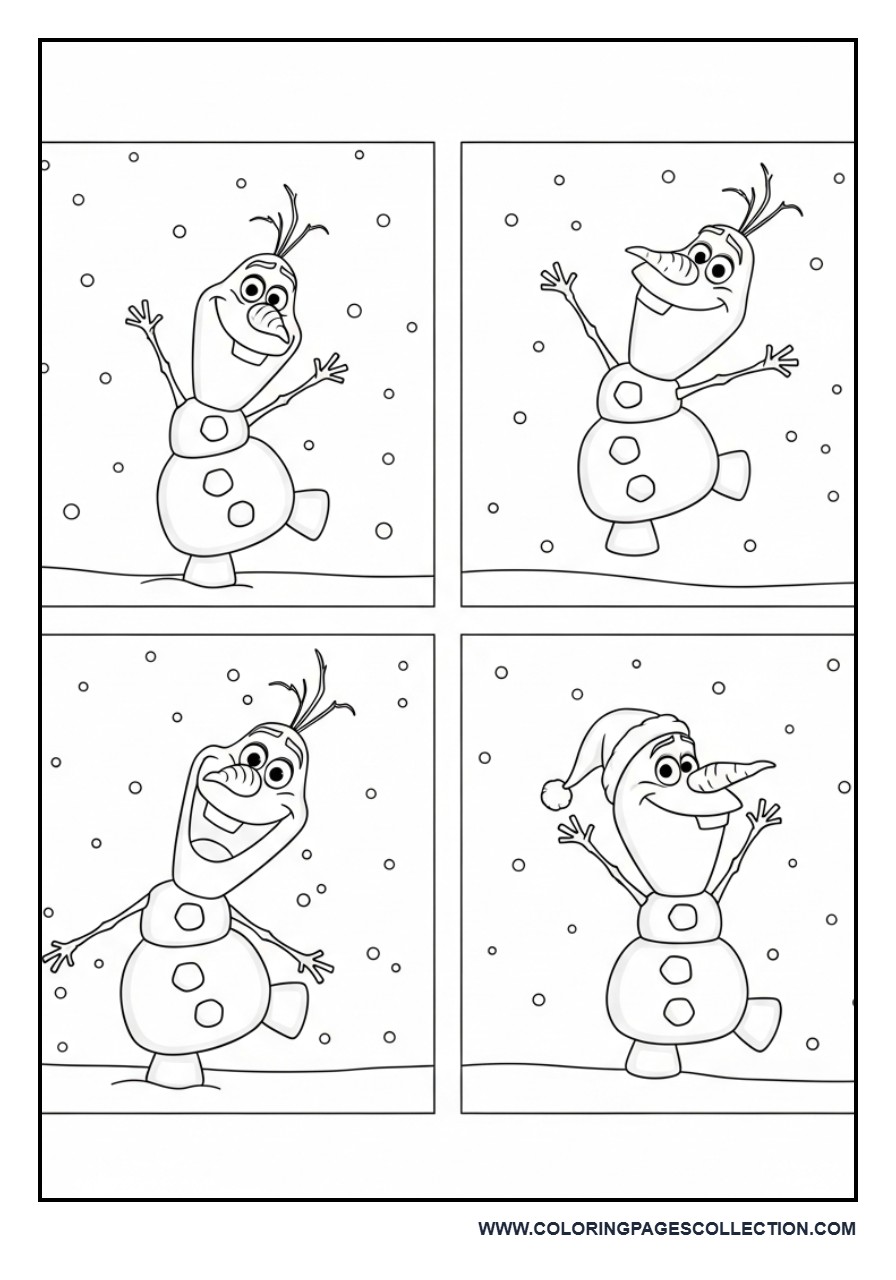 Olaf Comic Strip Page
