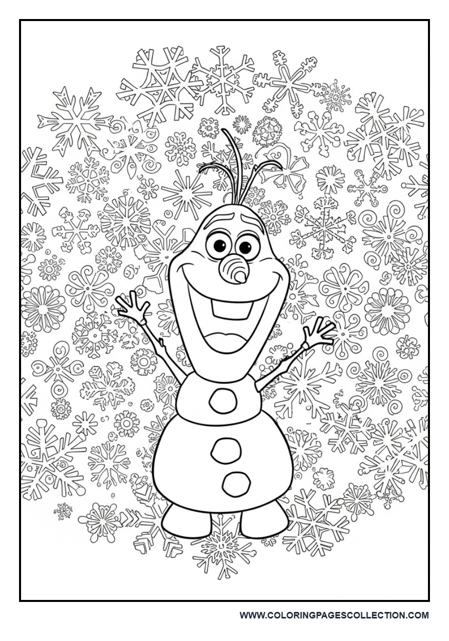 Olaf Decorative Pattern Scene