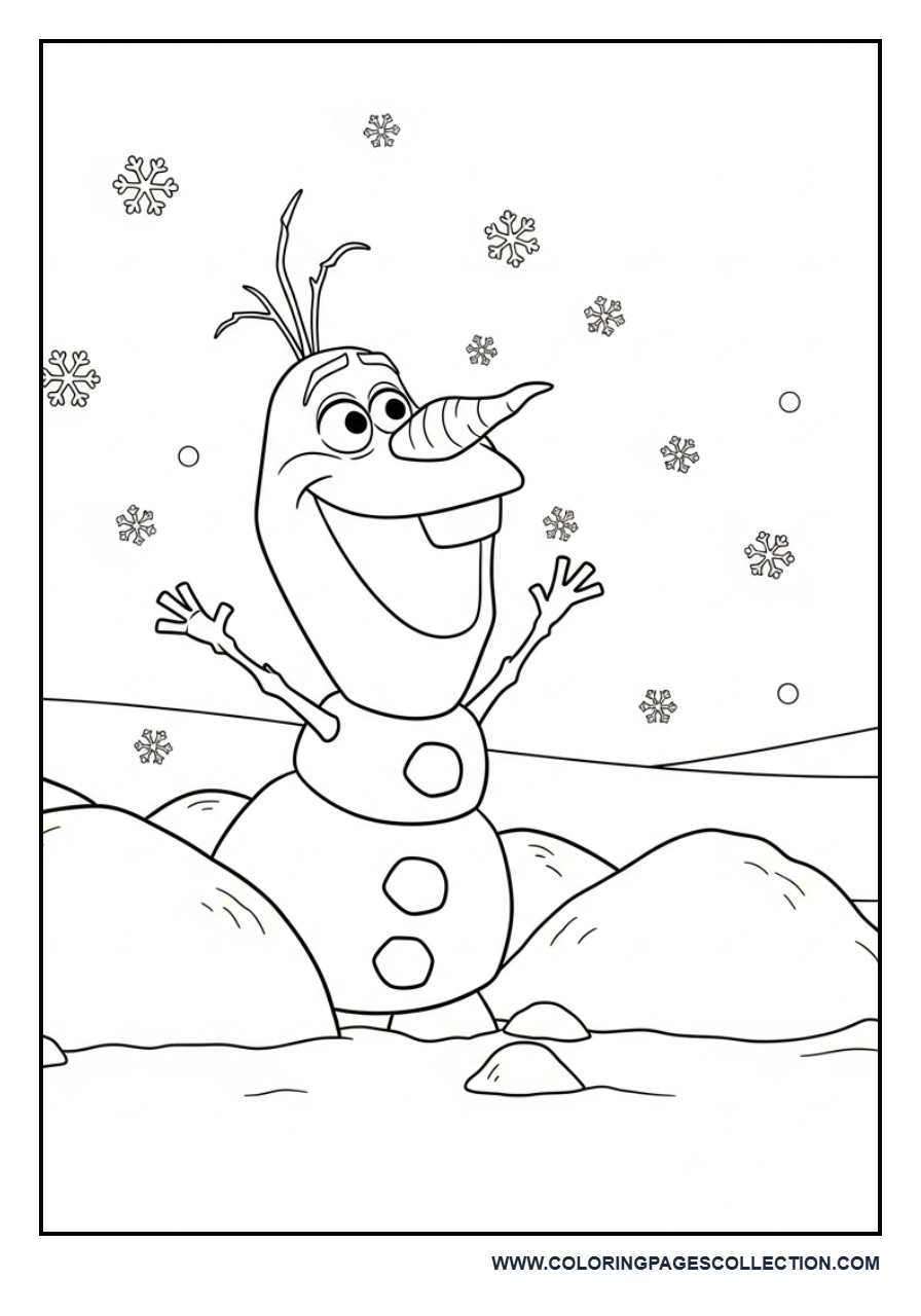 Olaf Fun Activity Scene