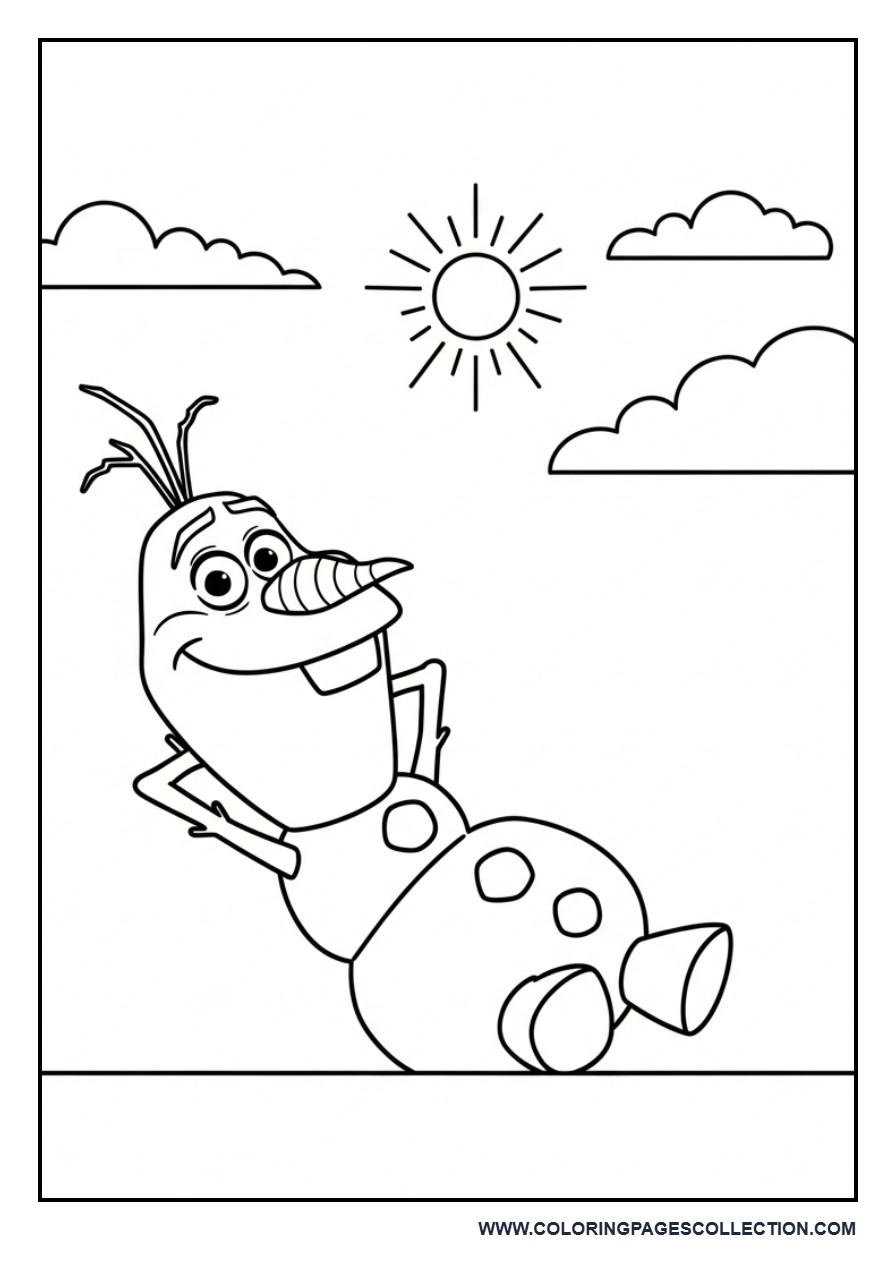 Olaf in Summer Dream Scene