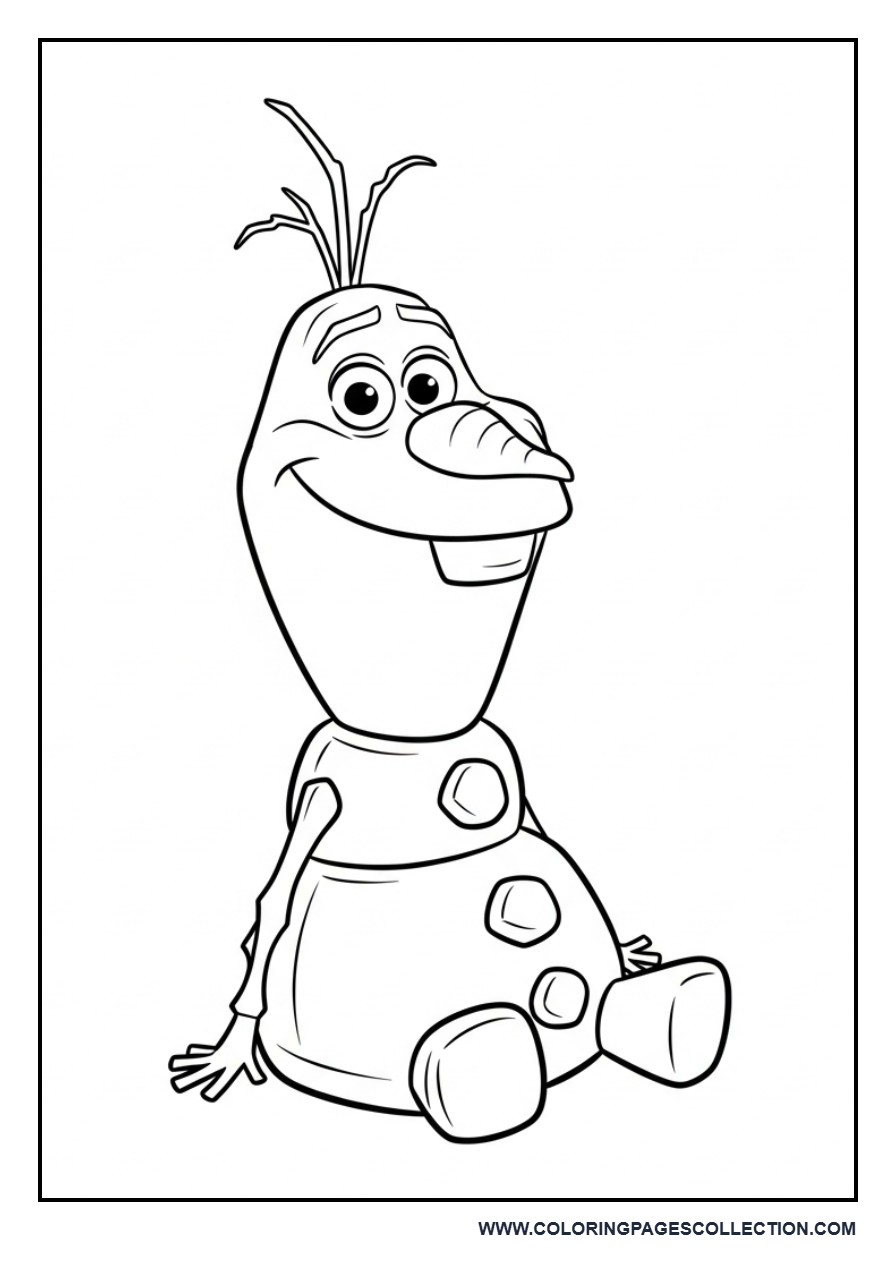 Olaf Sitting Pose