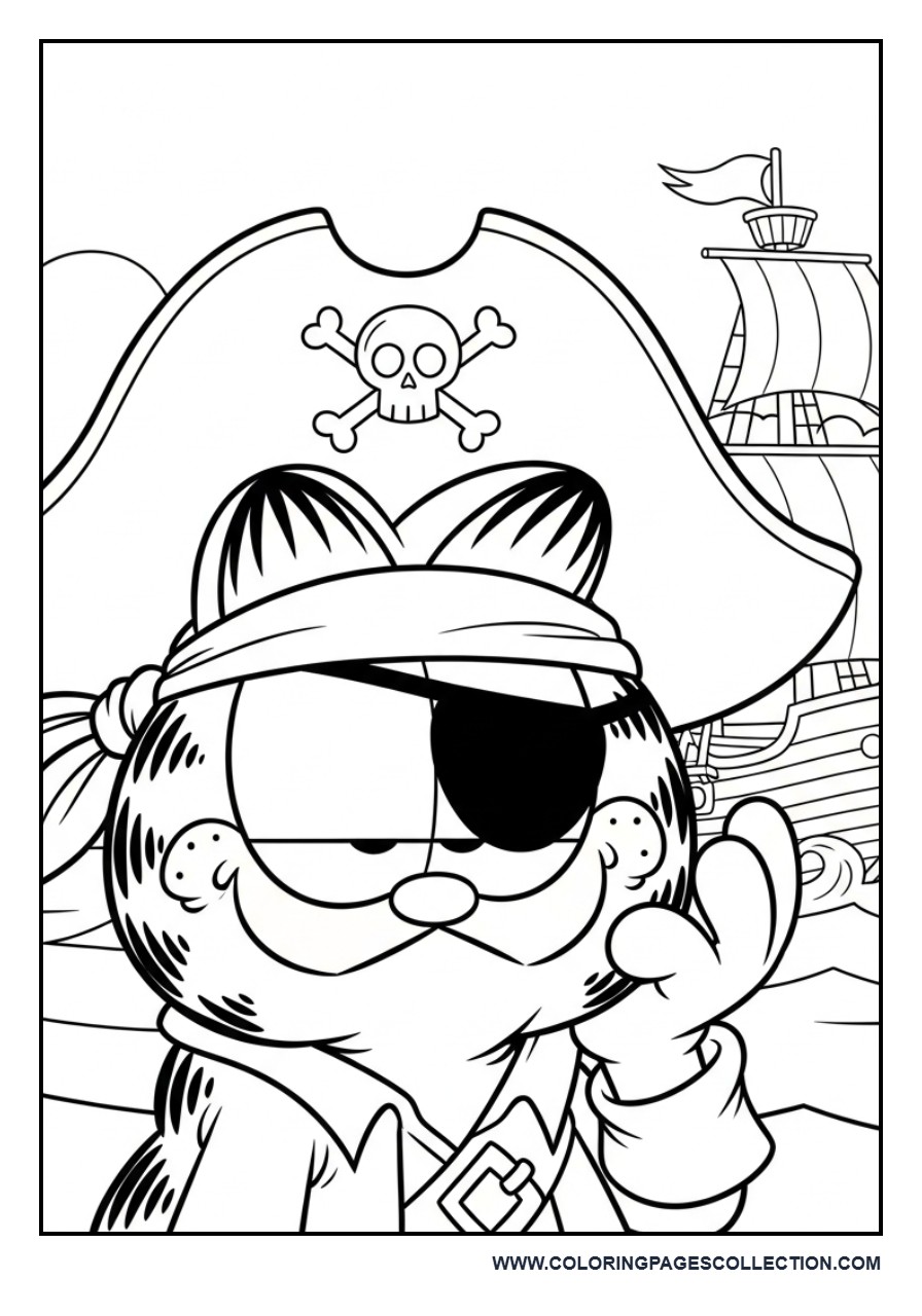Garfield as a Pirate