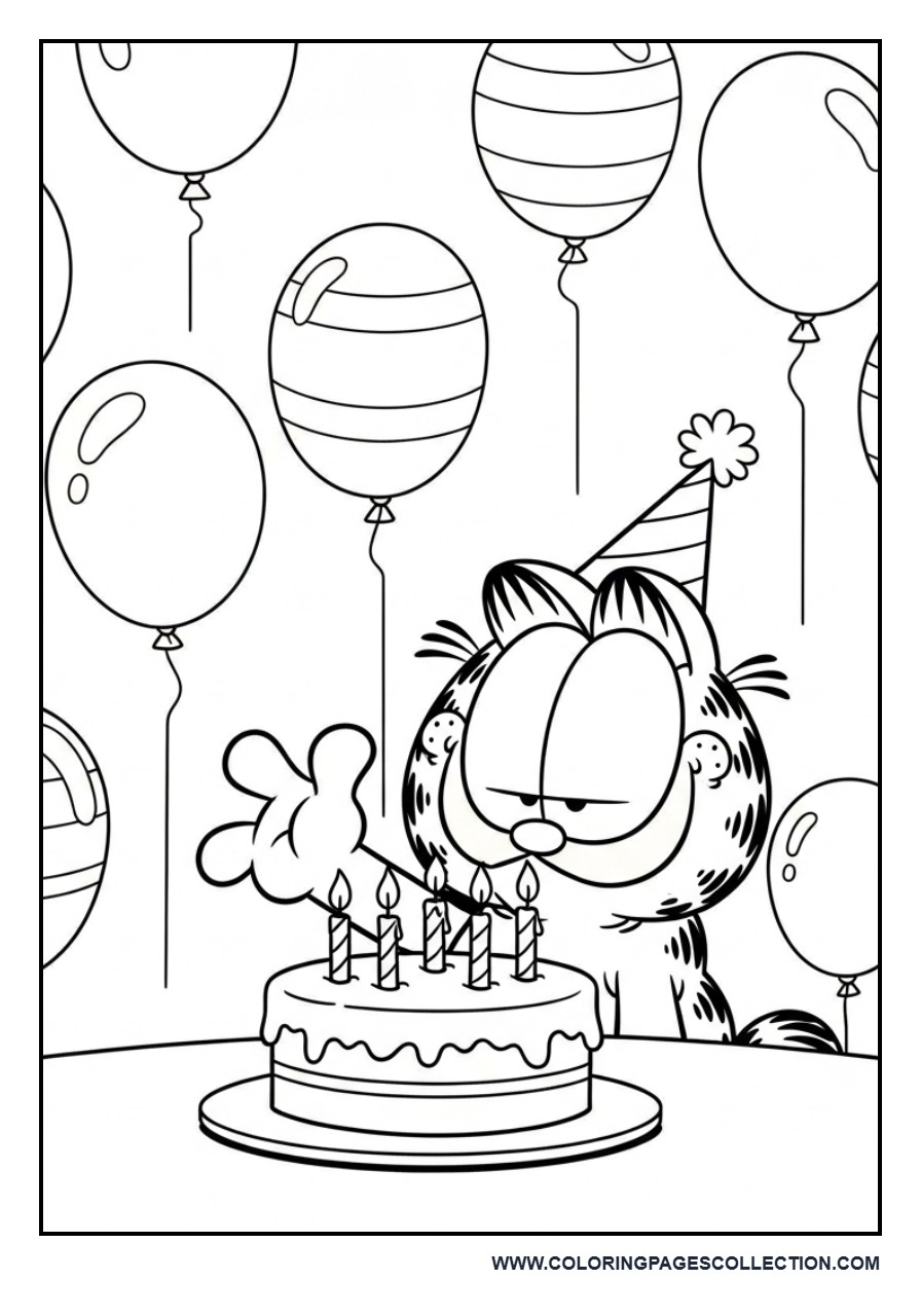 Garfield Birthday Party Scene