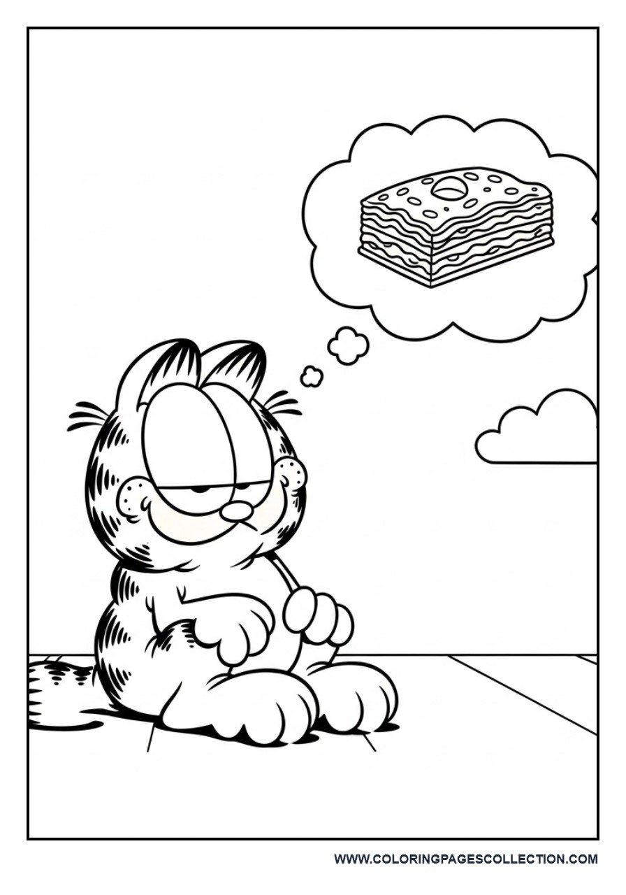 Garfield Daydreaming