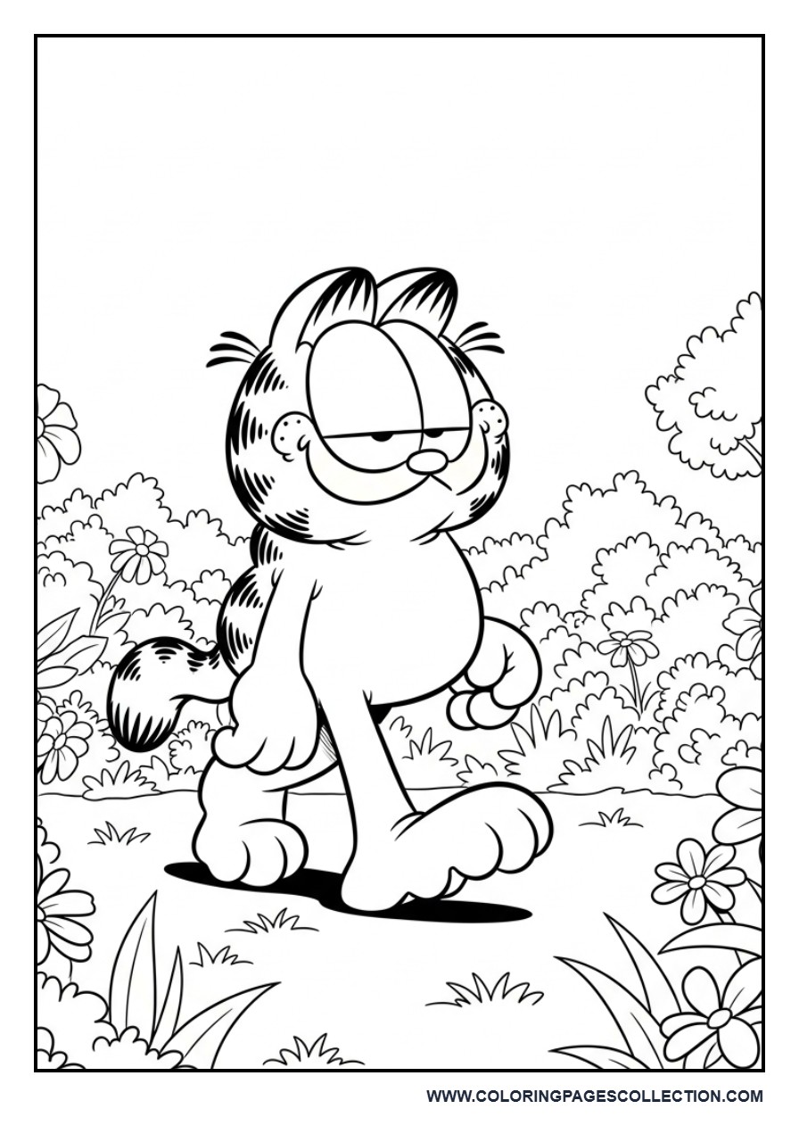 Garfield Garden Scene