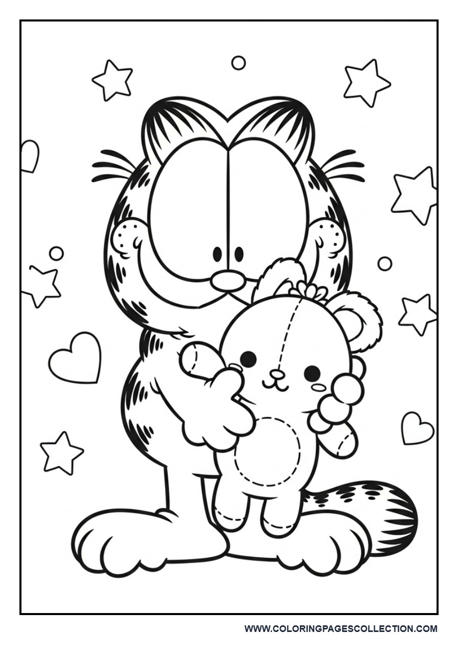 Garfield Hugging Plush Toy