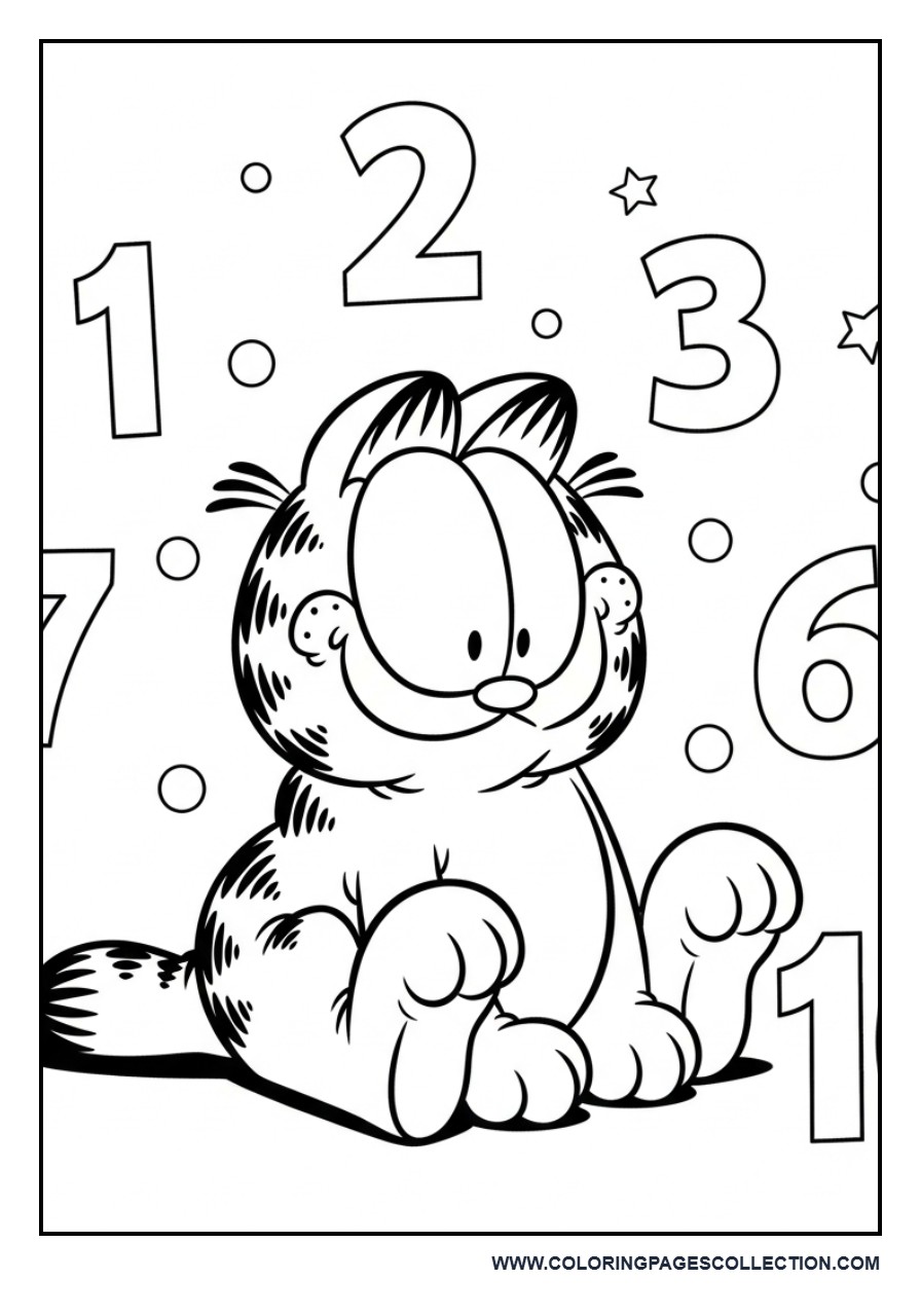 Garfield Number Counting Scene