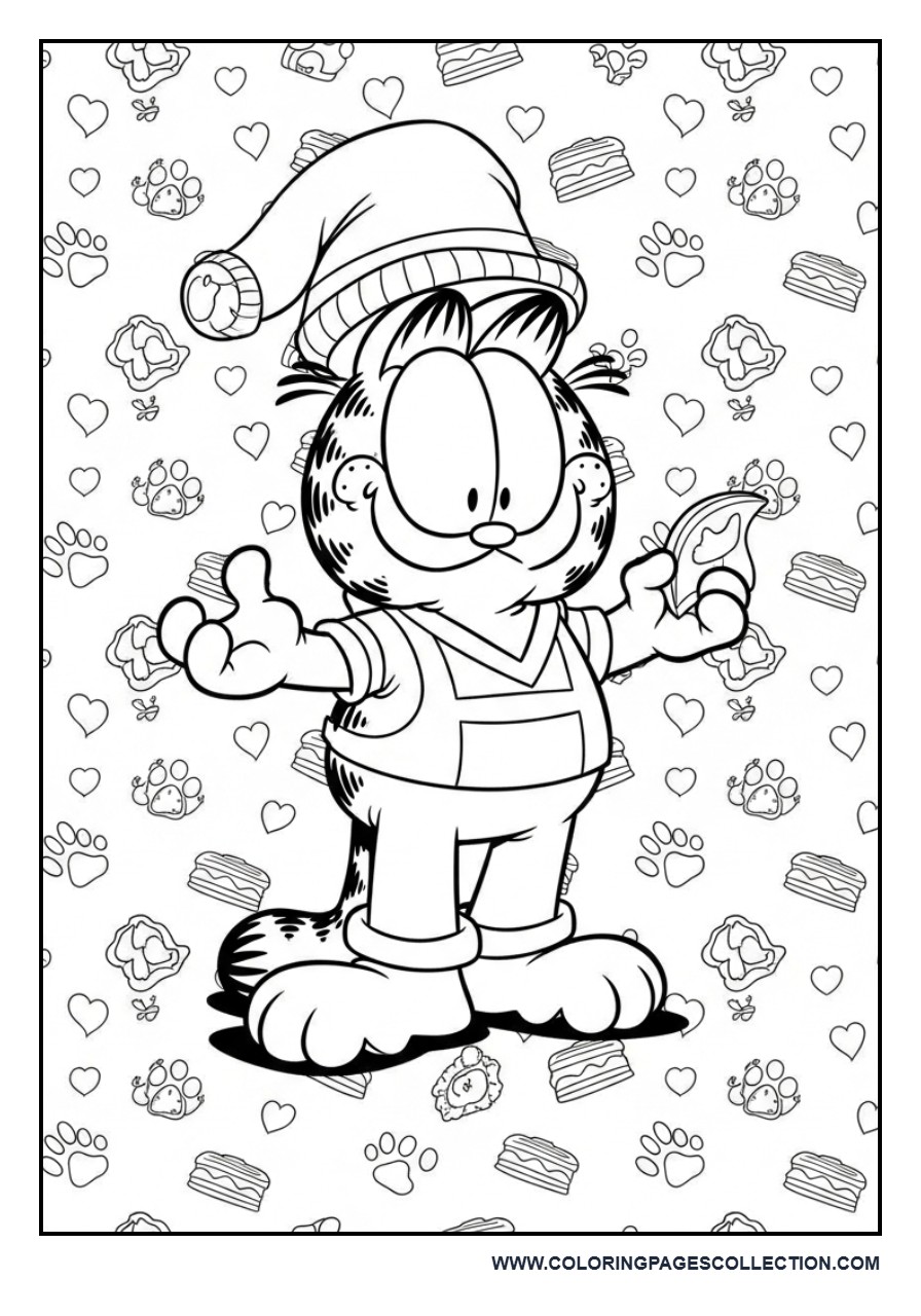 Garfield Pattern Style Background