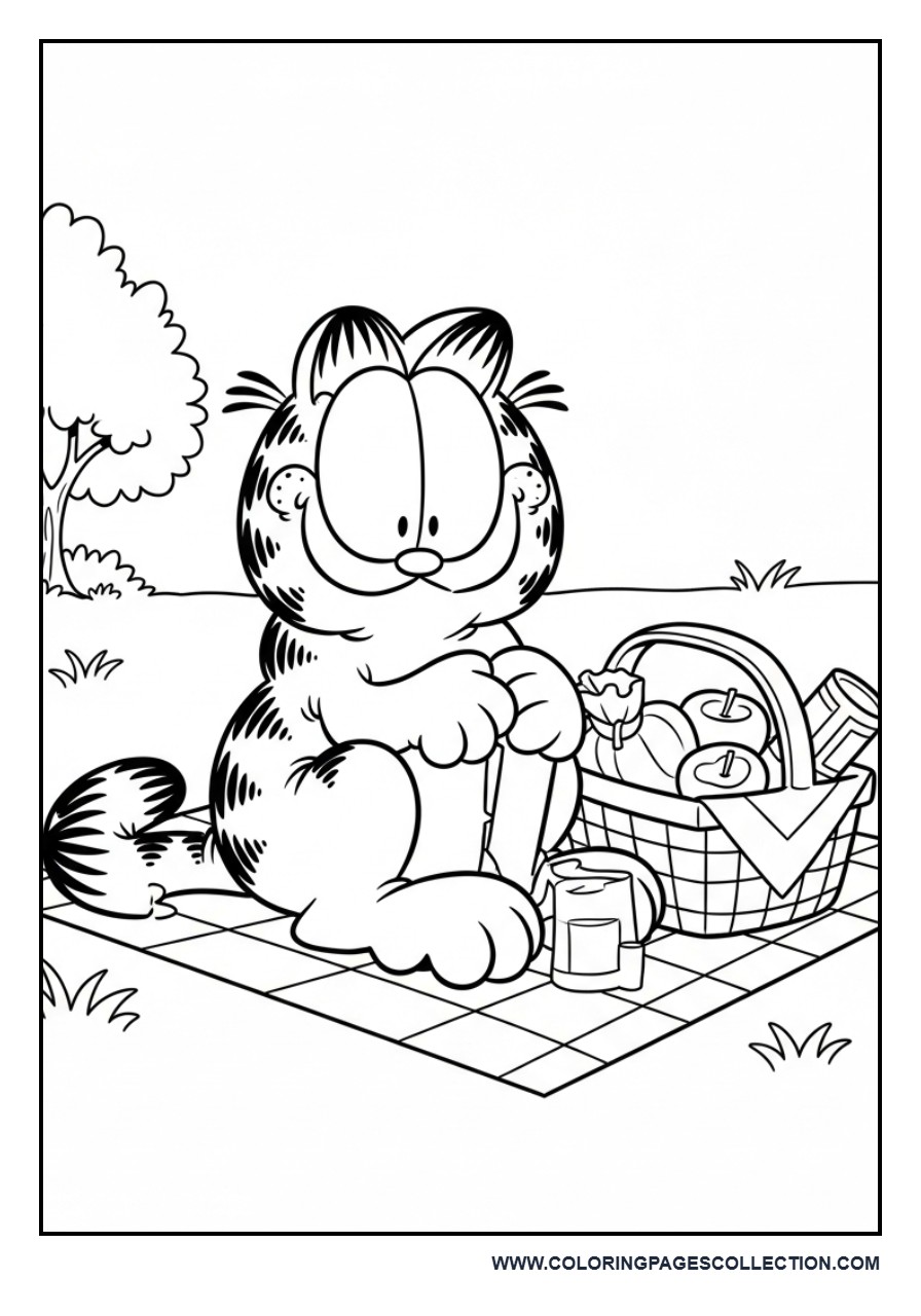 Garfield Picnic Scene
