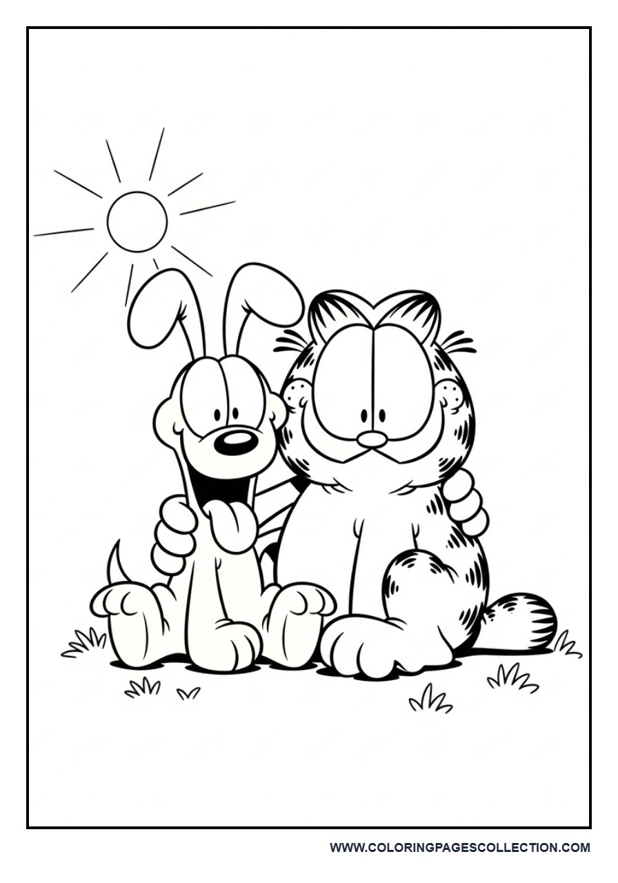 Garfield Playing with Odie