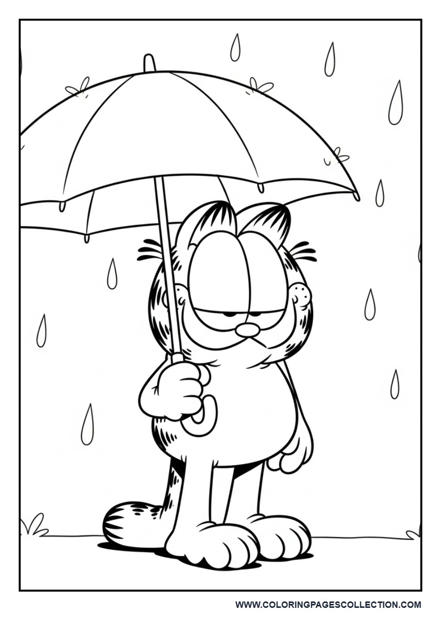 Garfield Rainy Day Scene