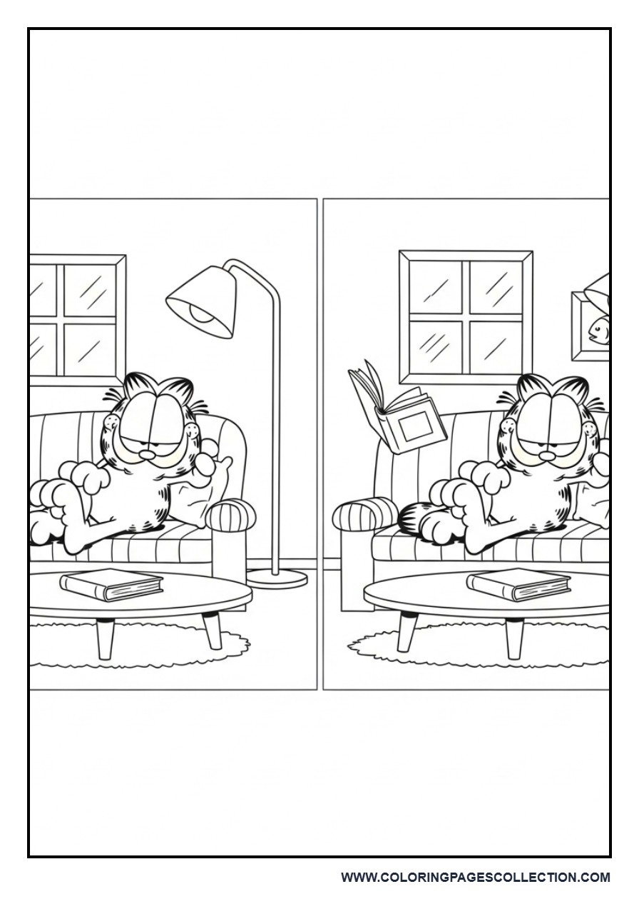 Garfield Spot the Difference Scene