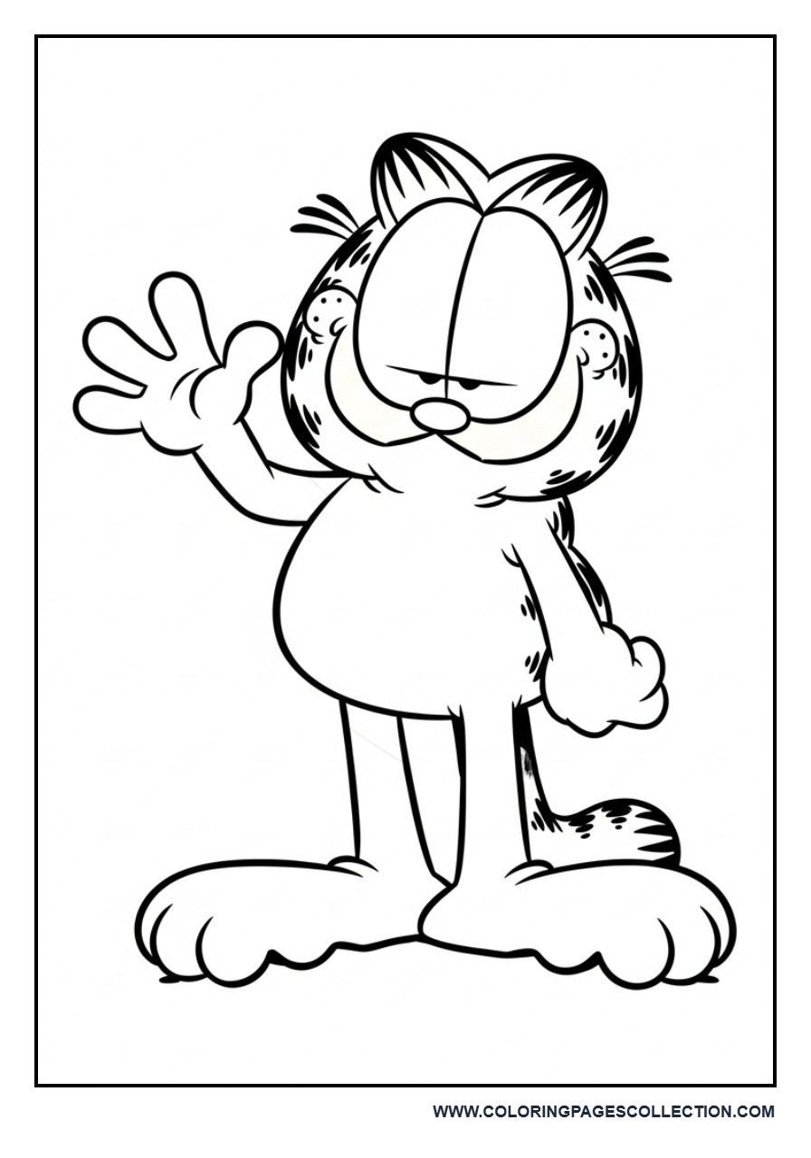 Garfield Waving