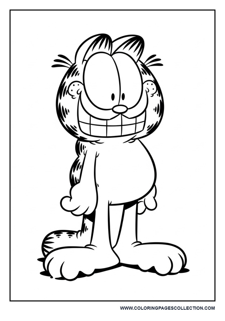 Simple Standing Garfield