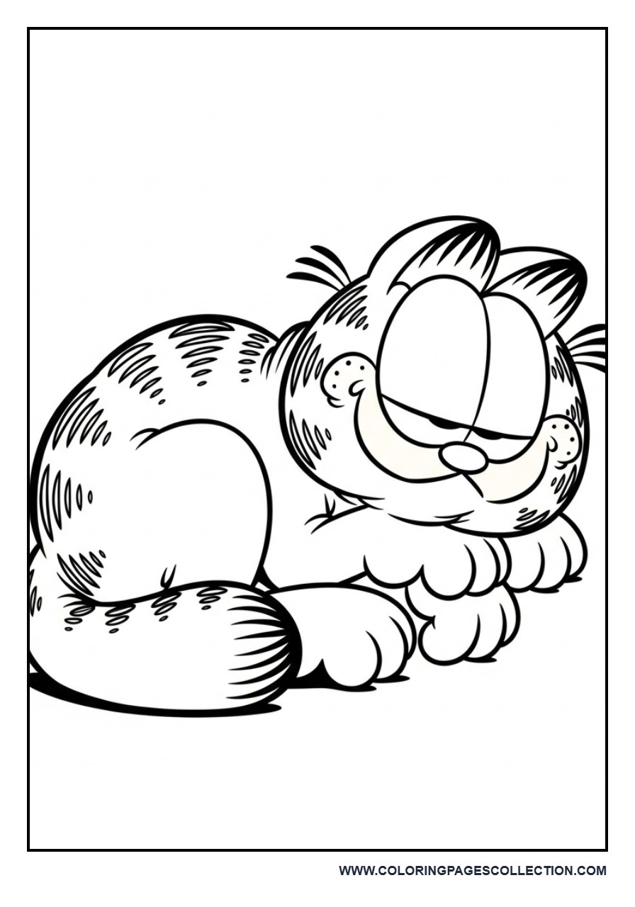 Sleeping Garfield