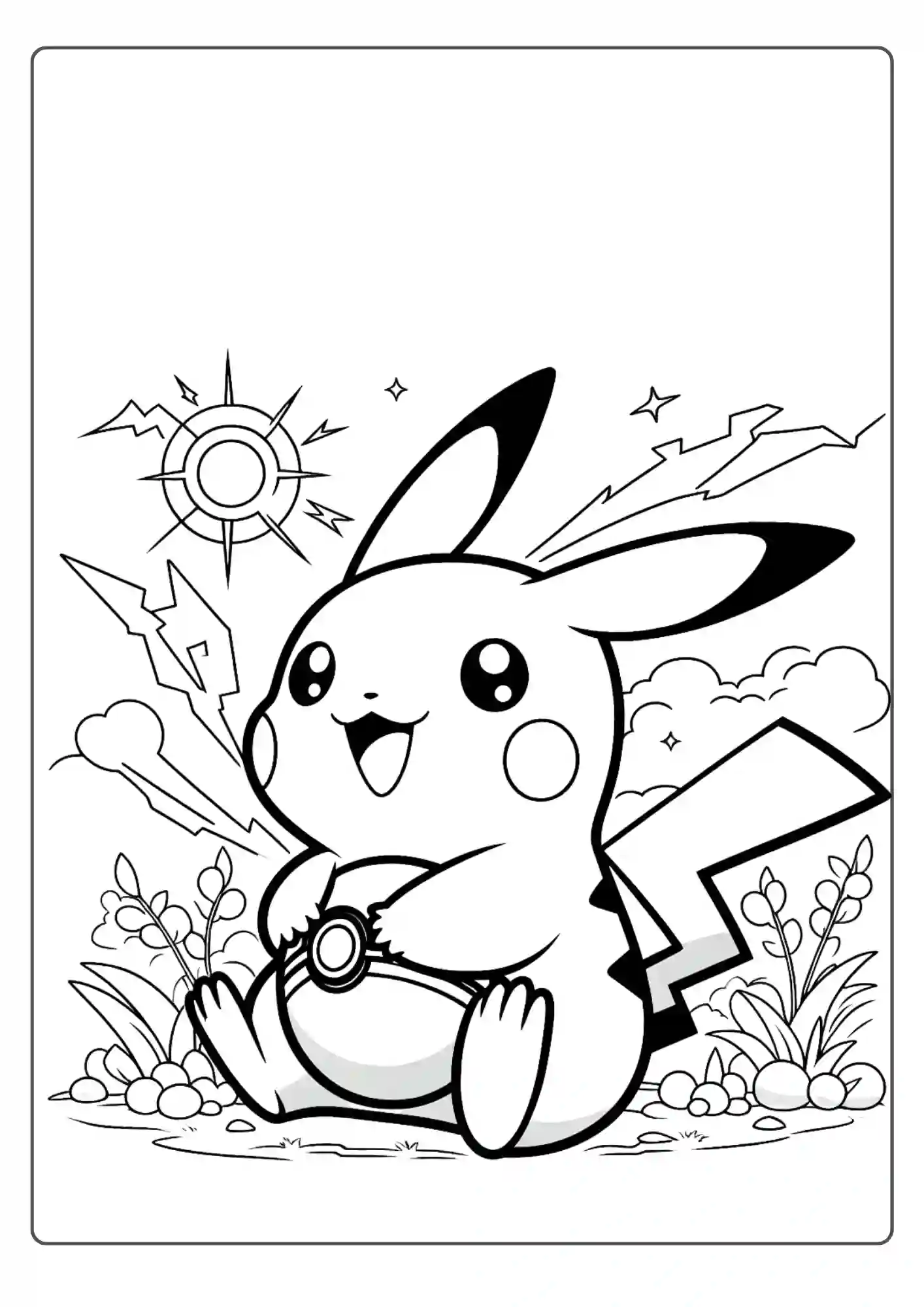Pikachu Coloring Pages