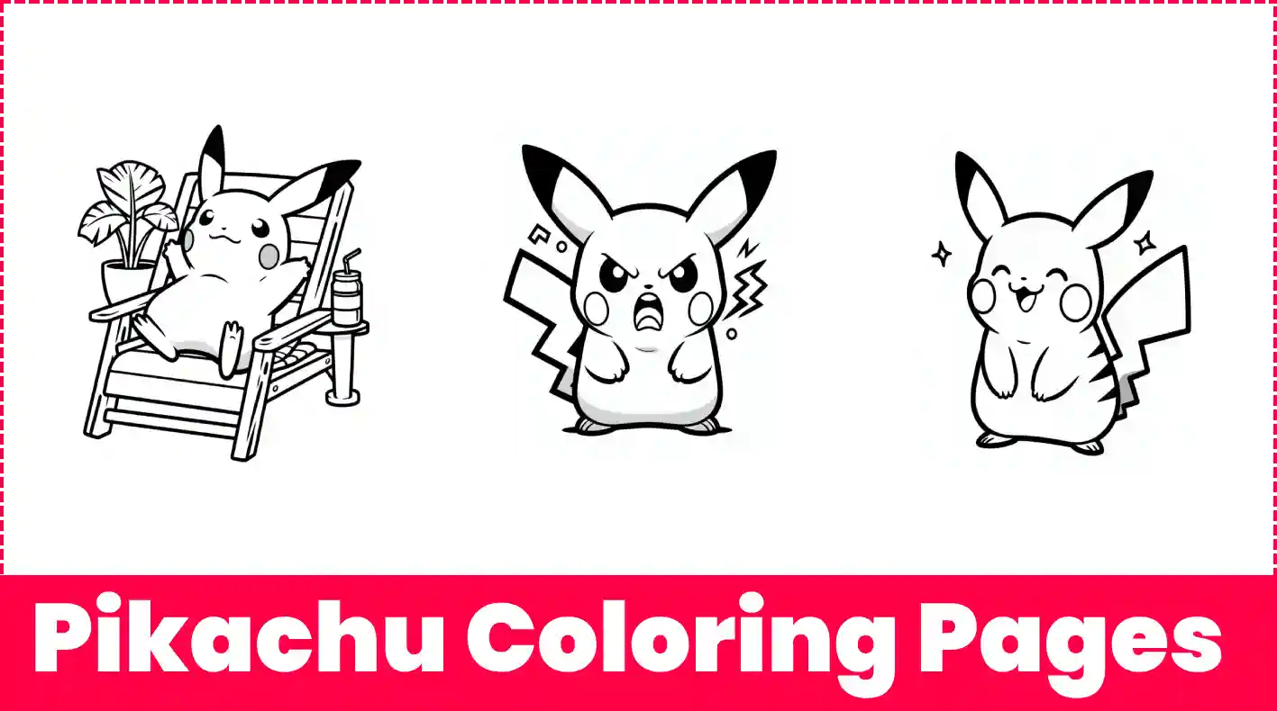 Pikachu Coloring Pages