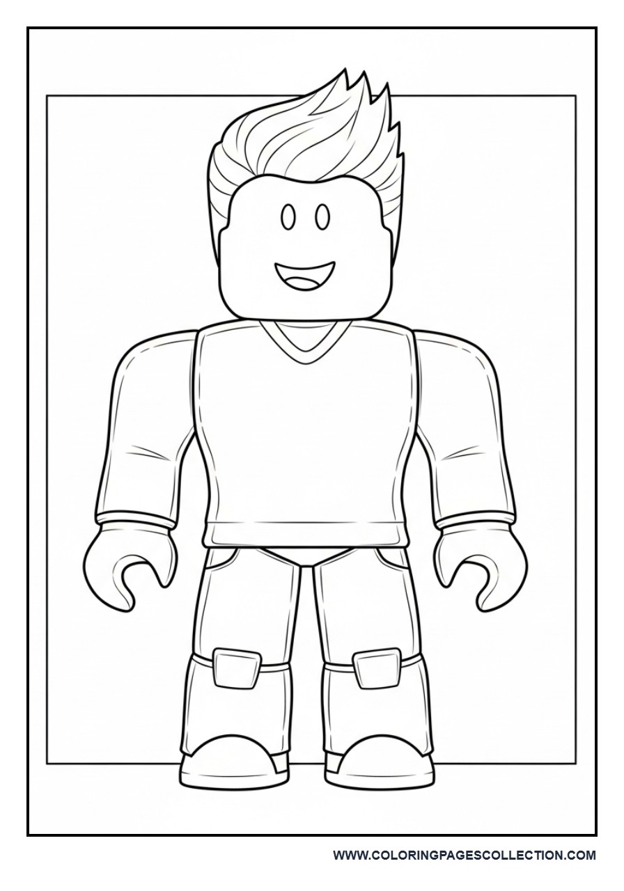 Classic Roblox Noob Standing