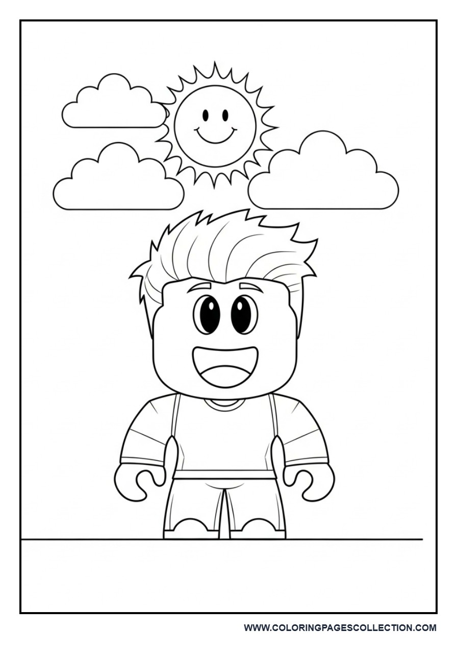 Cute Roblox Avatar with Big Smile