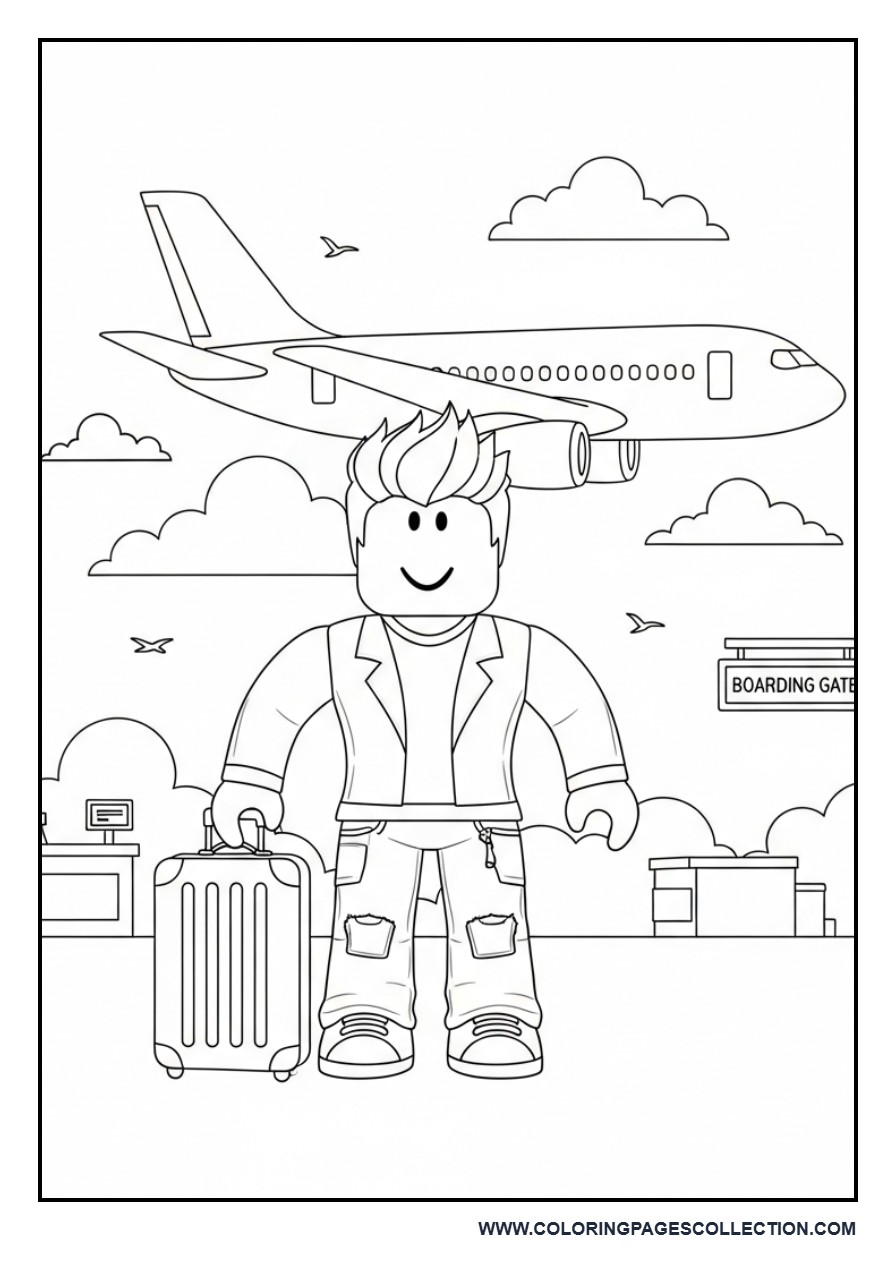 Roblox Avatar Airport Travel Scene